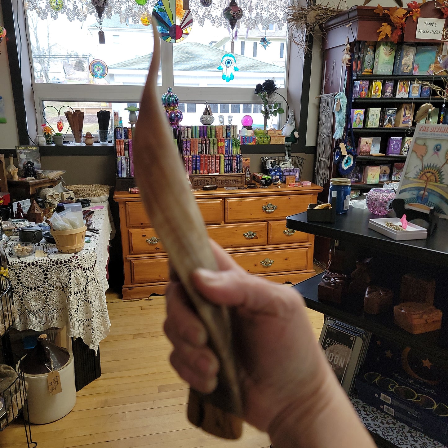 Goat Horn Handle Shaker /Rattle