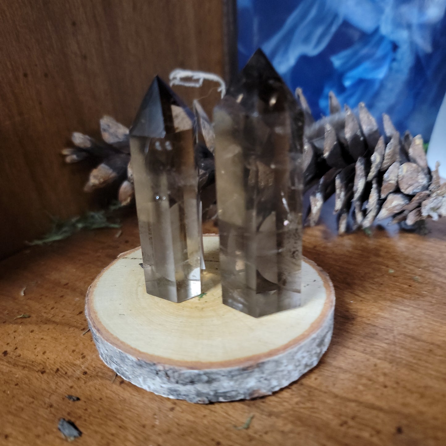 Small Smokey Quartz Towers
