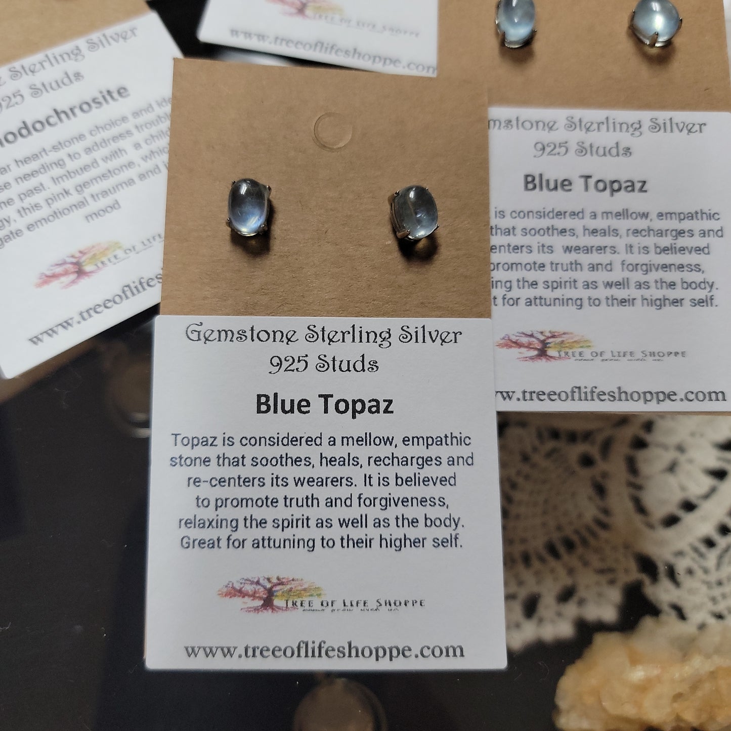 Sterling Silver 925 Gemstone Earrings
