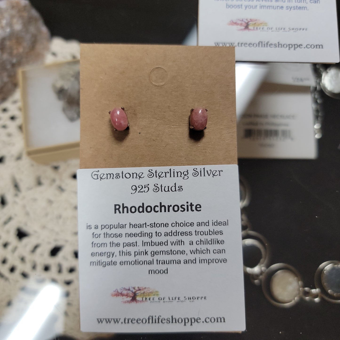 Sterling Silver 925 Gemstone Earrings