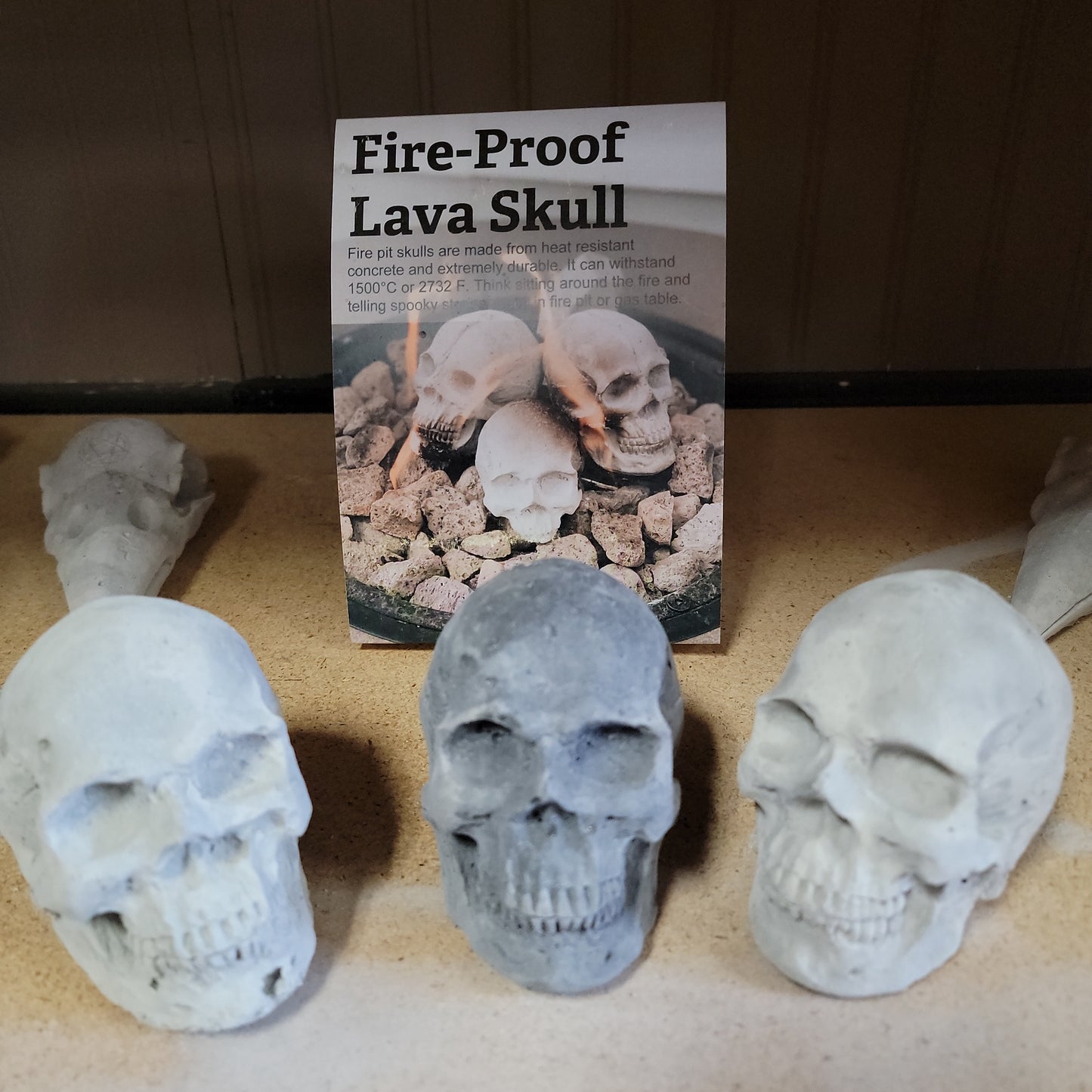 Lava Medium Skull for Firepit
