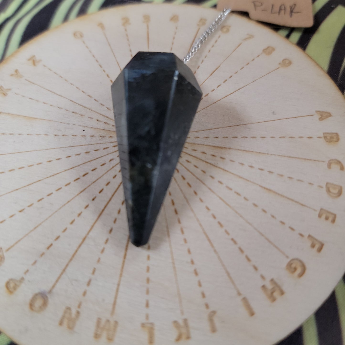 Six Sided Gemstone Pendulums - Black Tourmaline