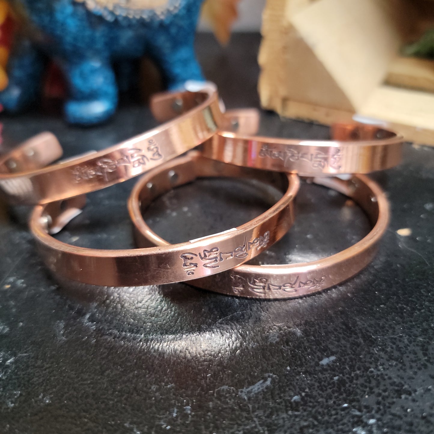 Copper Bracelet: Om Mani Padme Hum