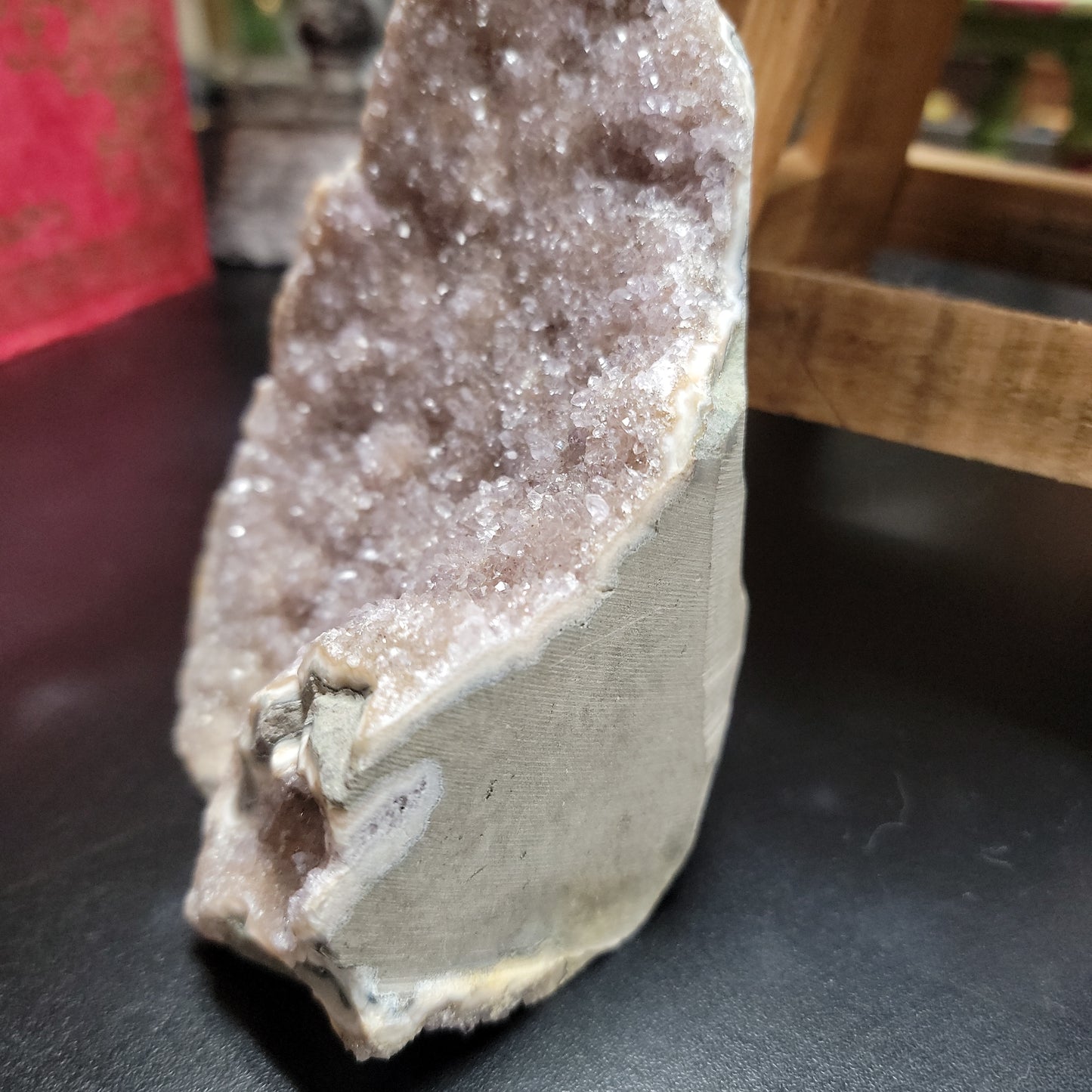 Raw Pink Amethyst with Natural Citrine Cluster - Specimen