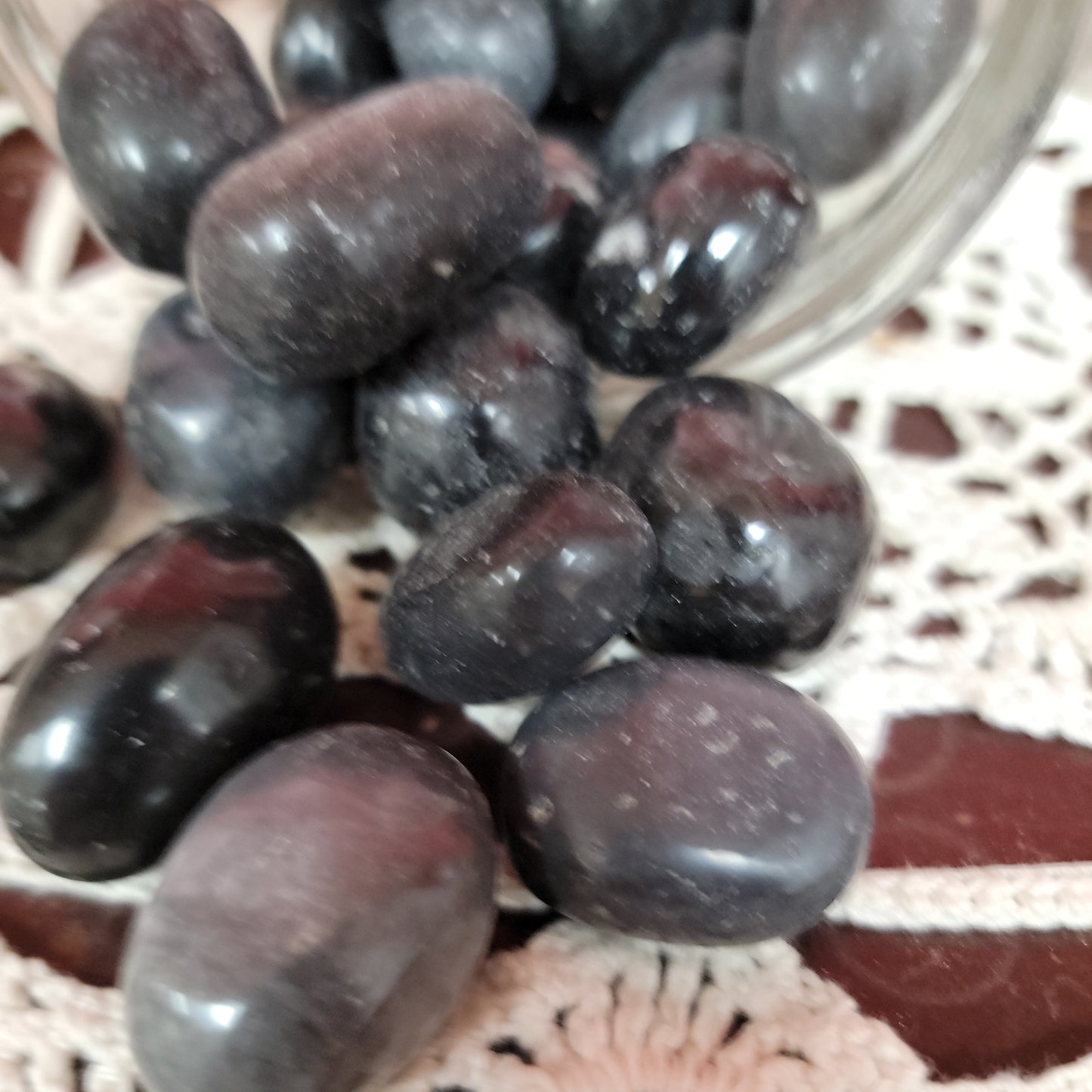 Agni Manitite, Black - Tumbled