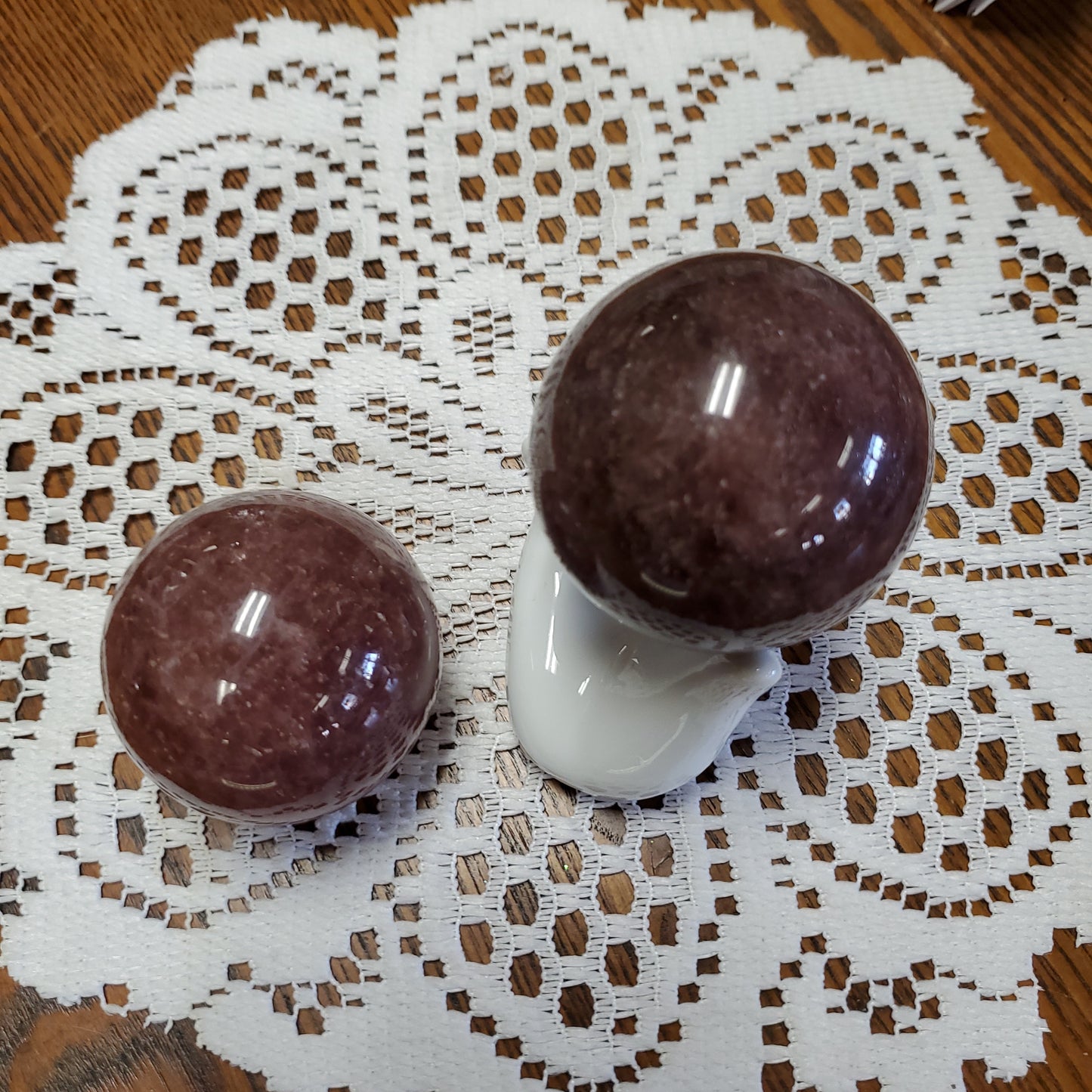 Strawberry Quartz / Red Tanzberry Sphere