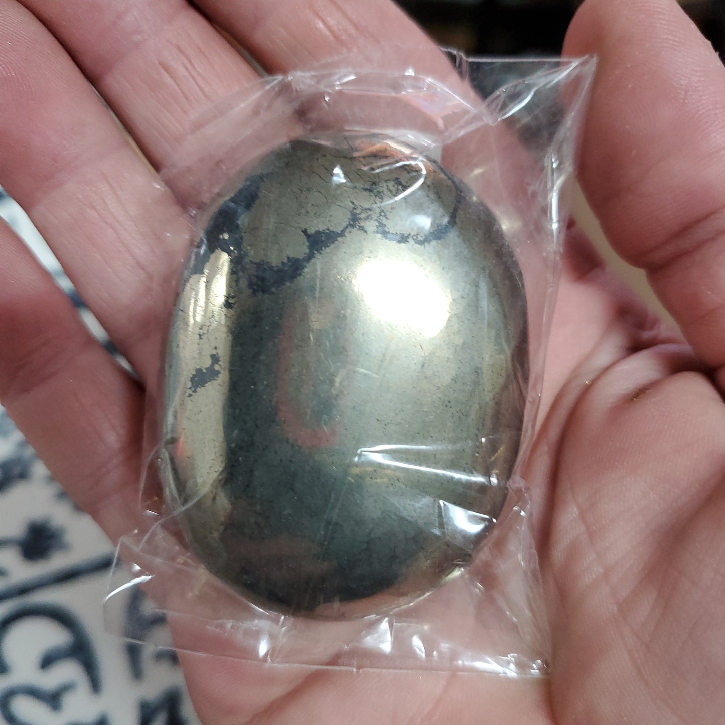 Pyrite & Hematite “Healer” - Small Galets / Hand Stones