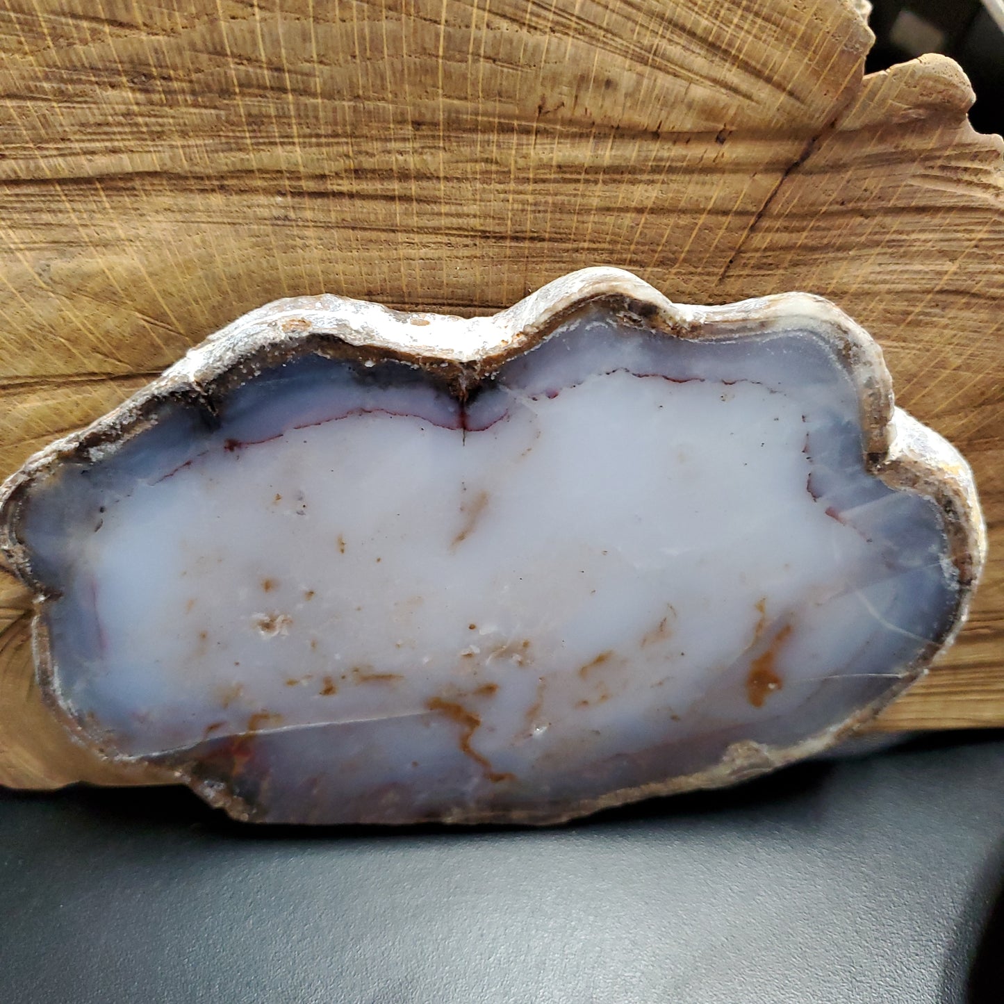 Blue Chalcedony - Specimen Slice