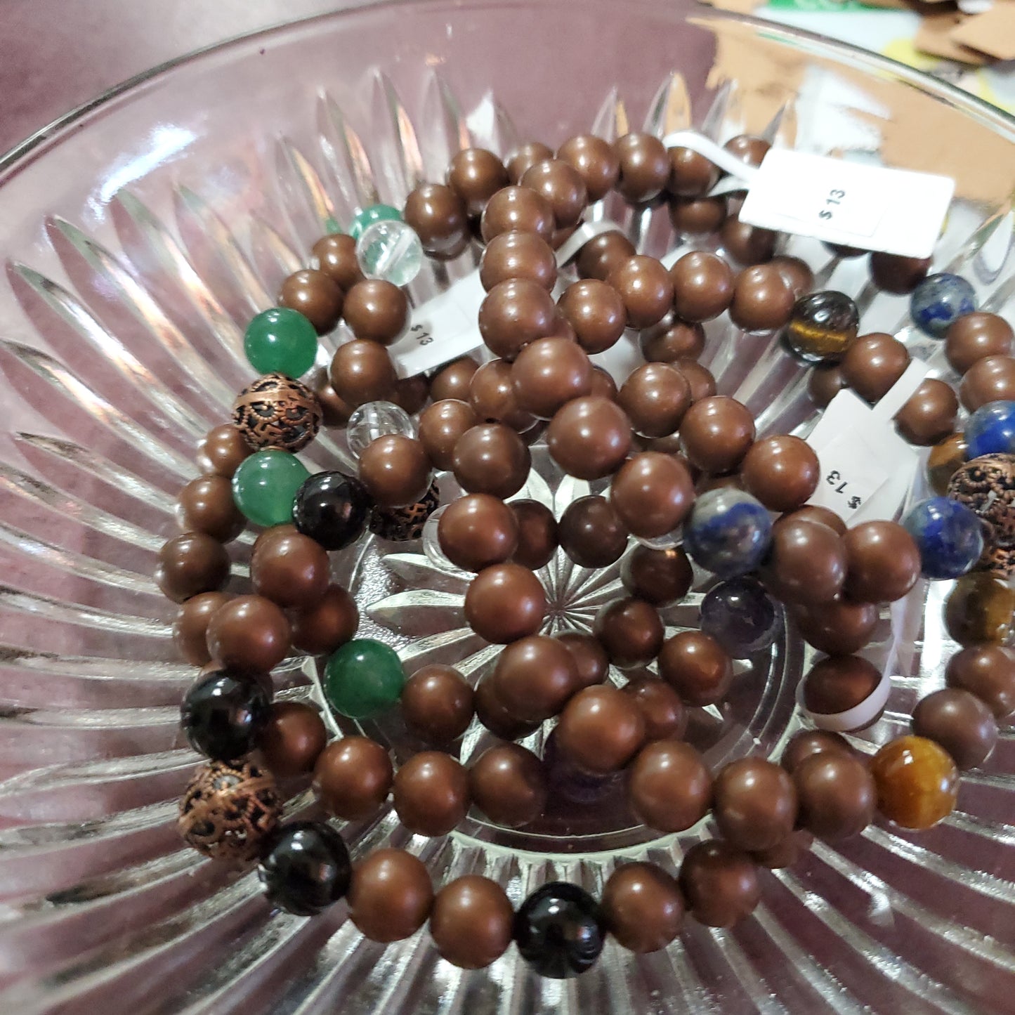 Copper Beads & Gemstone Bracelets