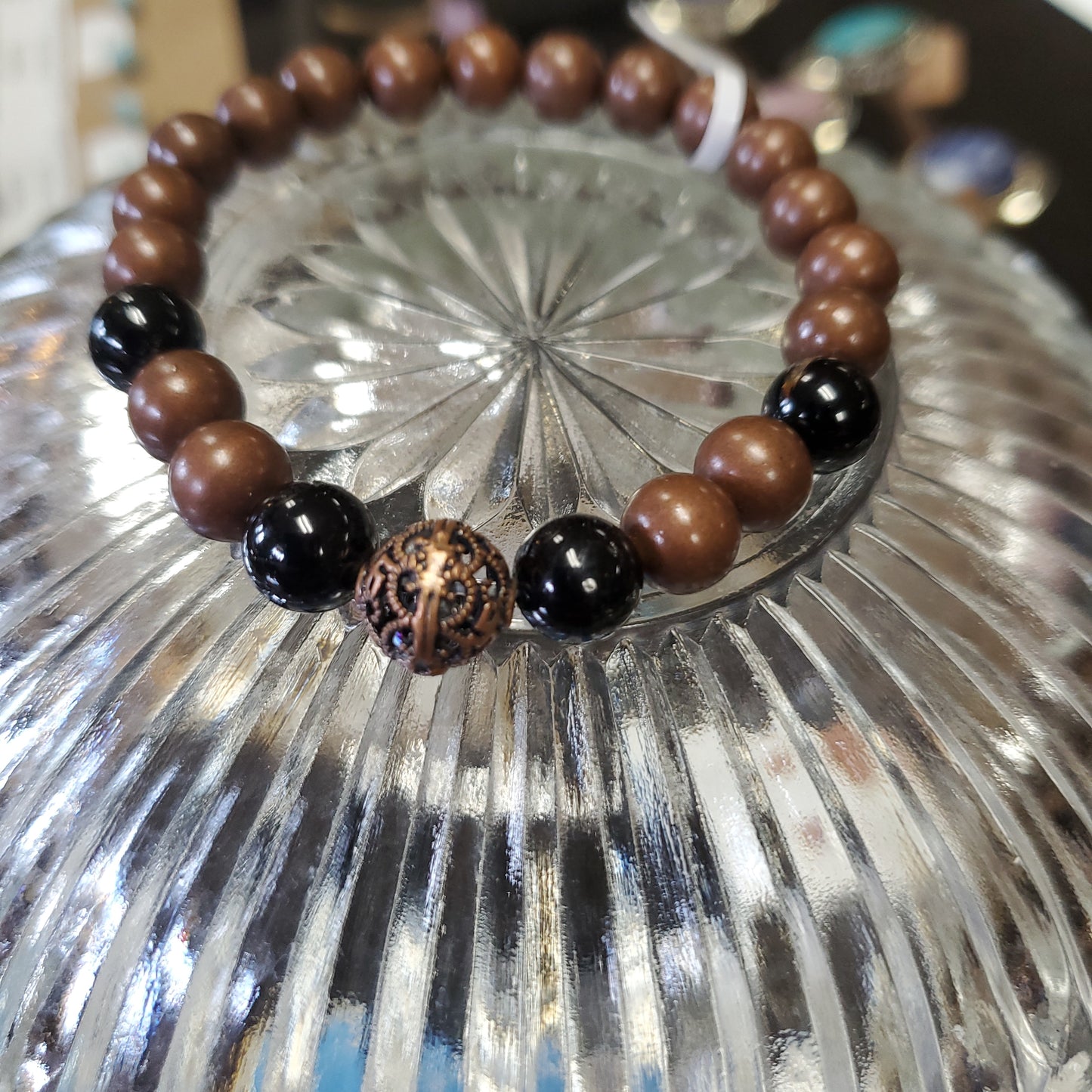 Copper Beads & Gemstone Bracelets