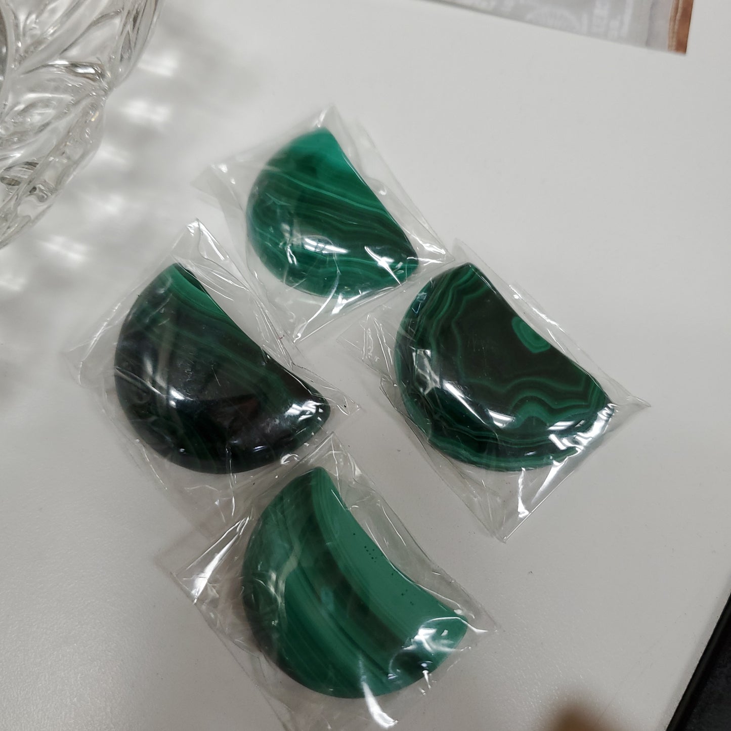 Crescent Moon - Malachite