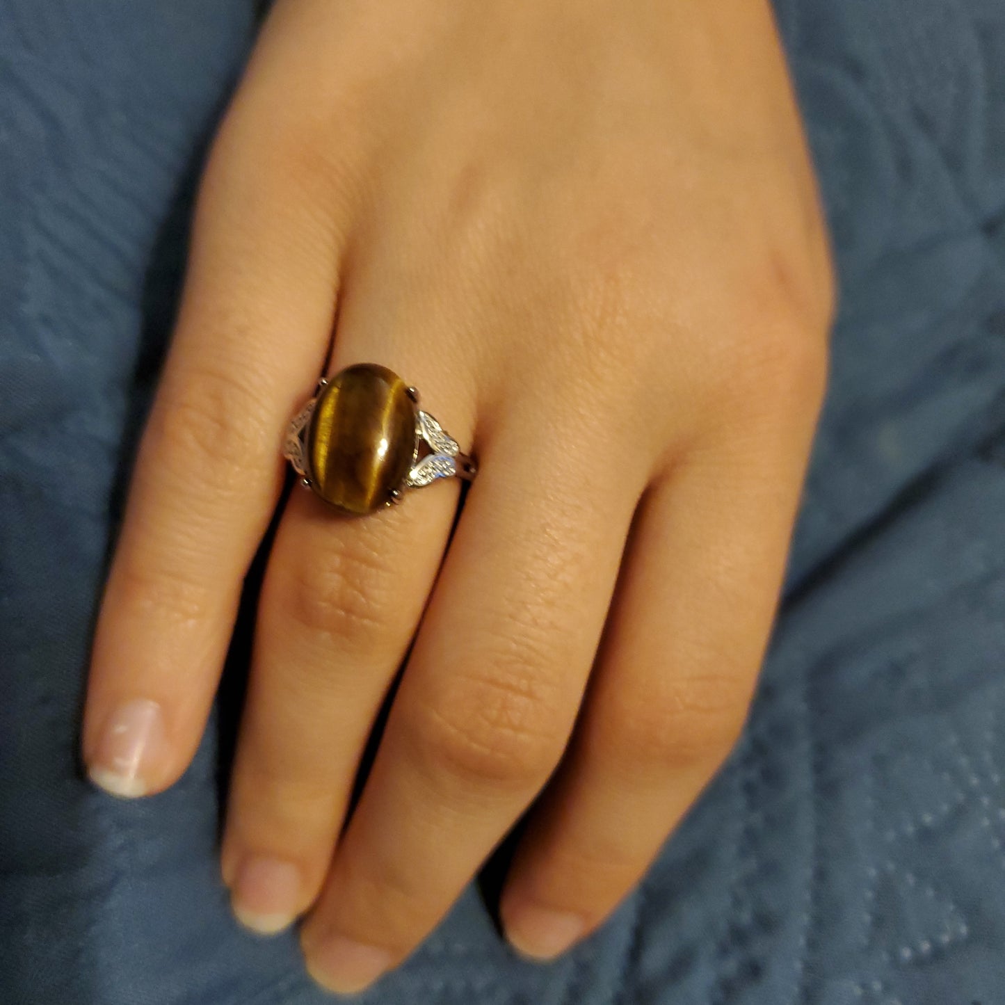 Tiger Eye - 925 - Size 6