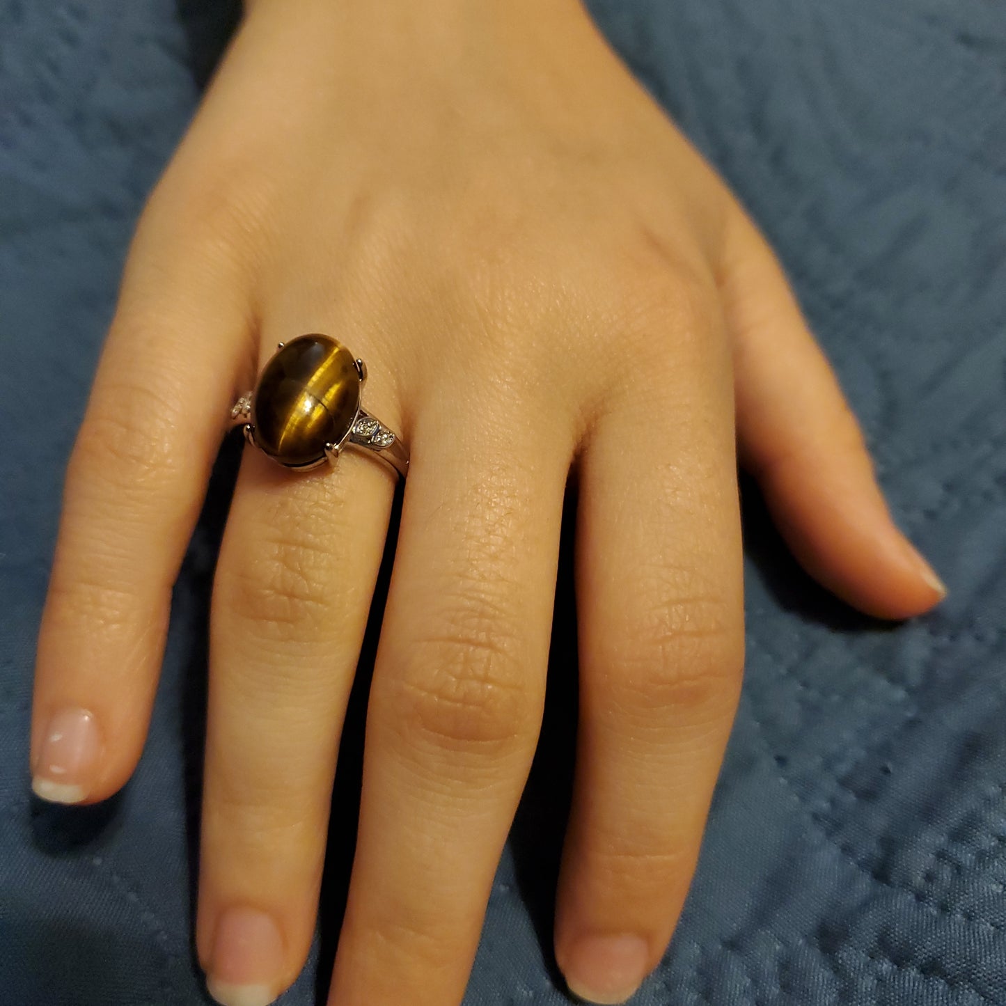 Tiger Eye - 925 - Size 7
