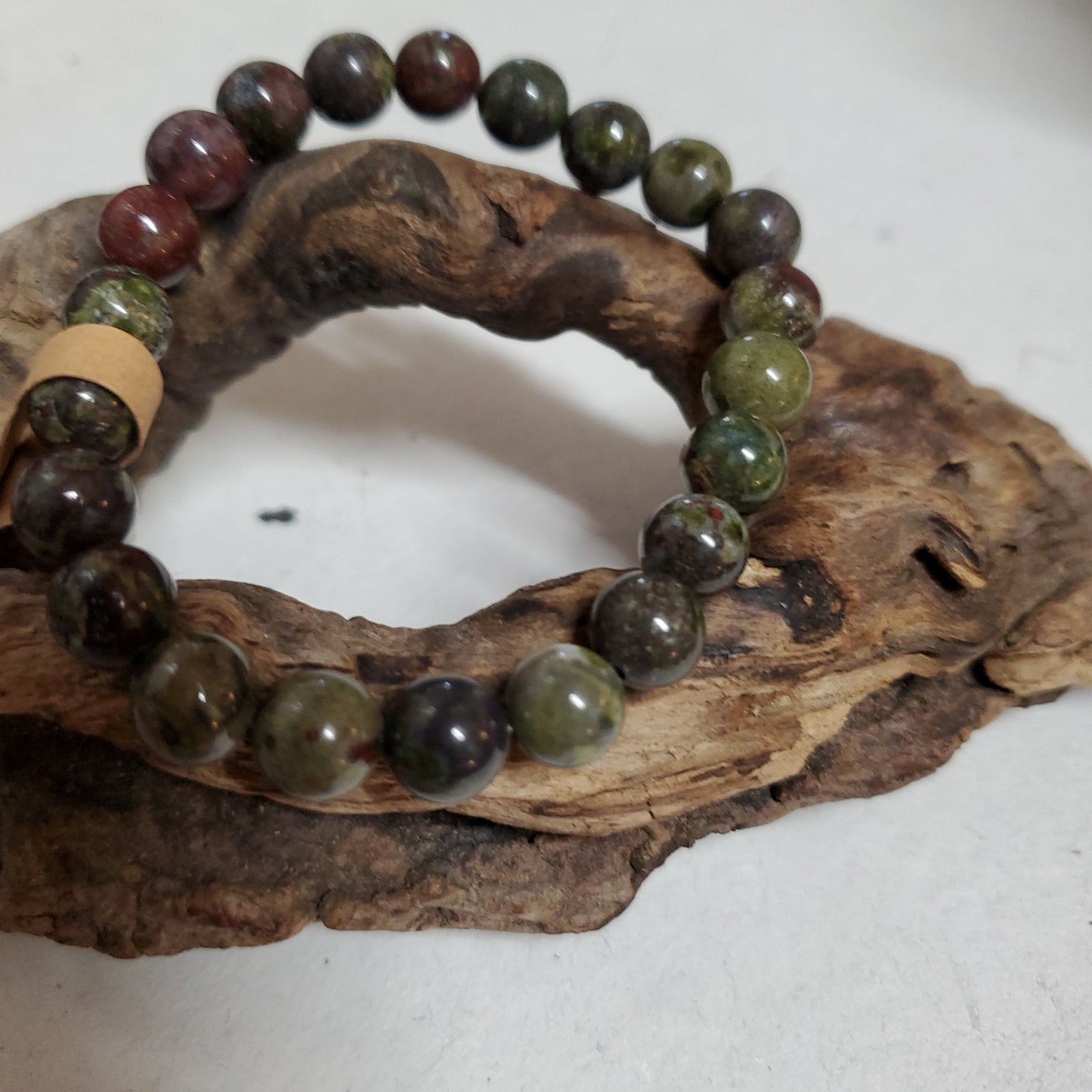 8mm Dragon Blood Jasper - Bead Bracelet