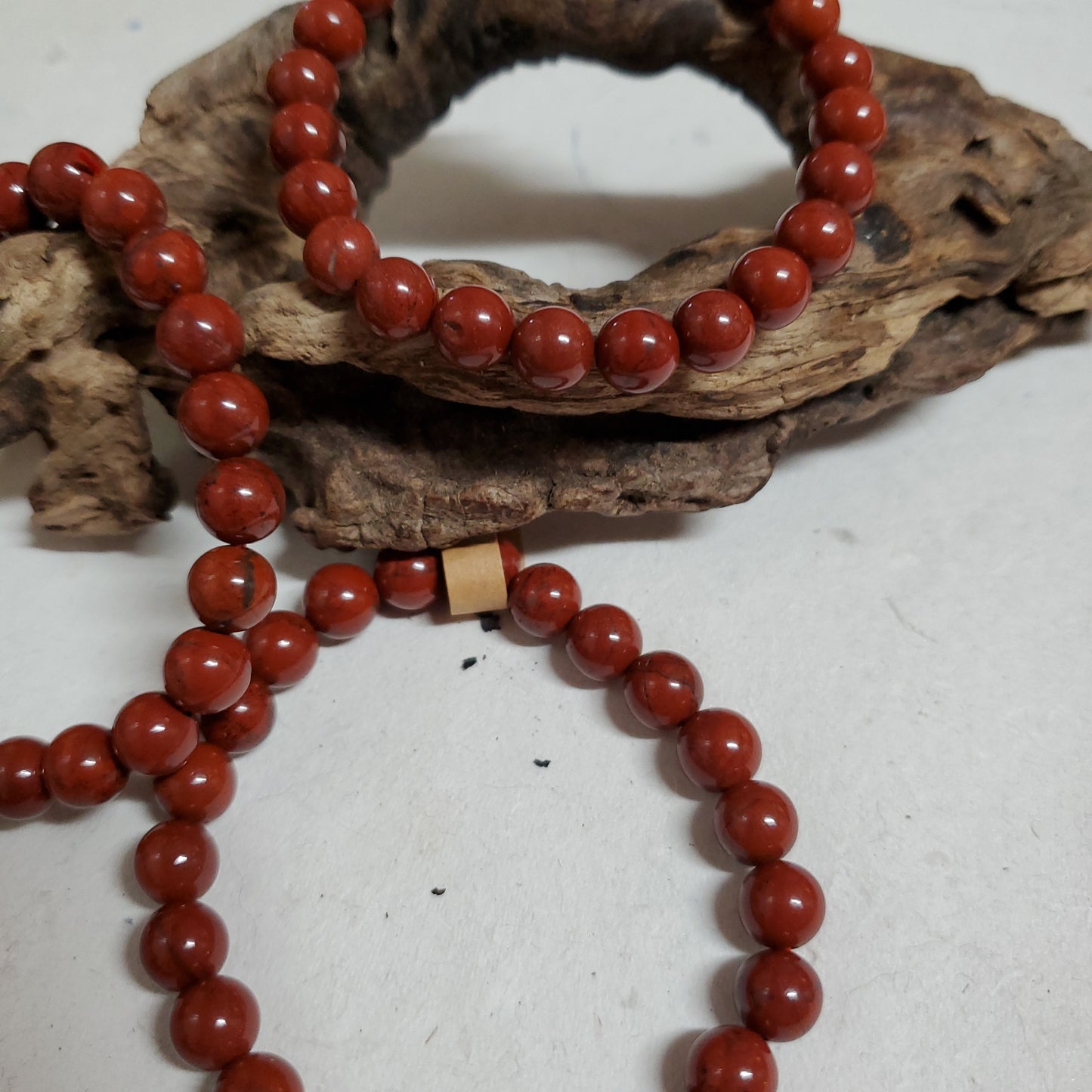 8mm Red Jasper - Bead Bracelet