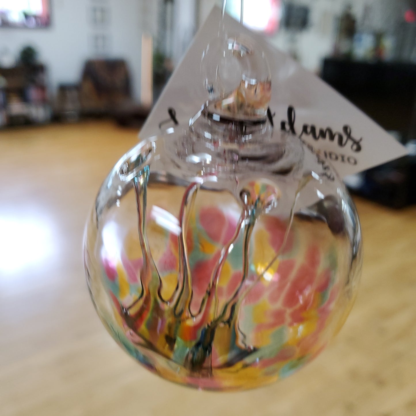 Blown Glass Wish Ball by Luke Adams 3" - Suncatcher / Witchball