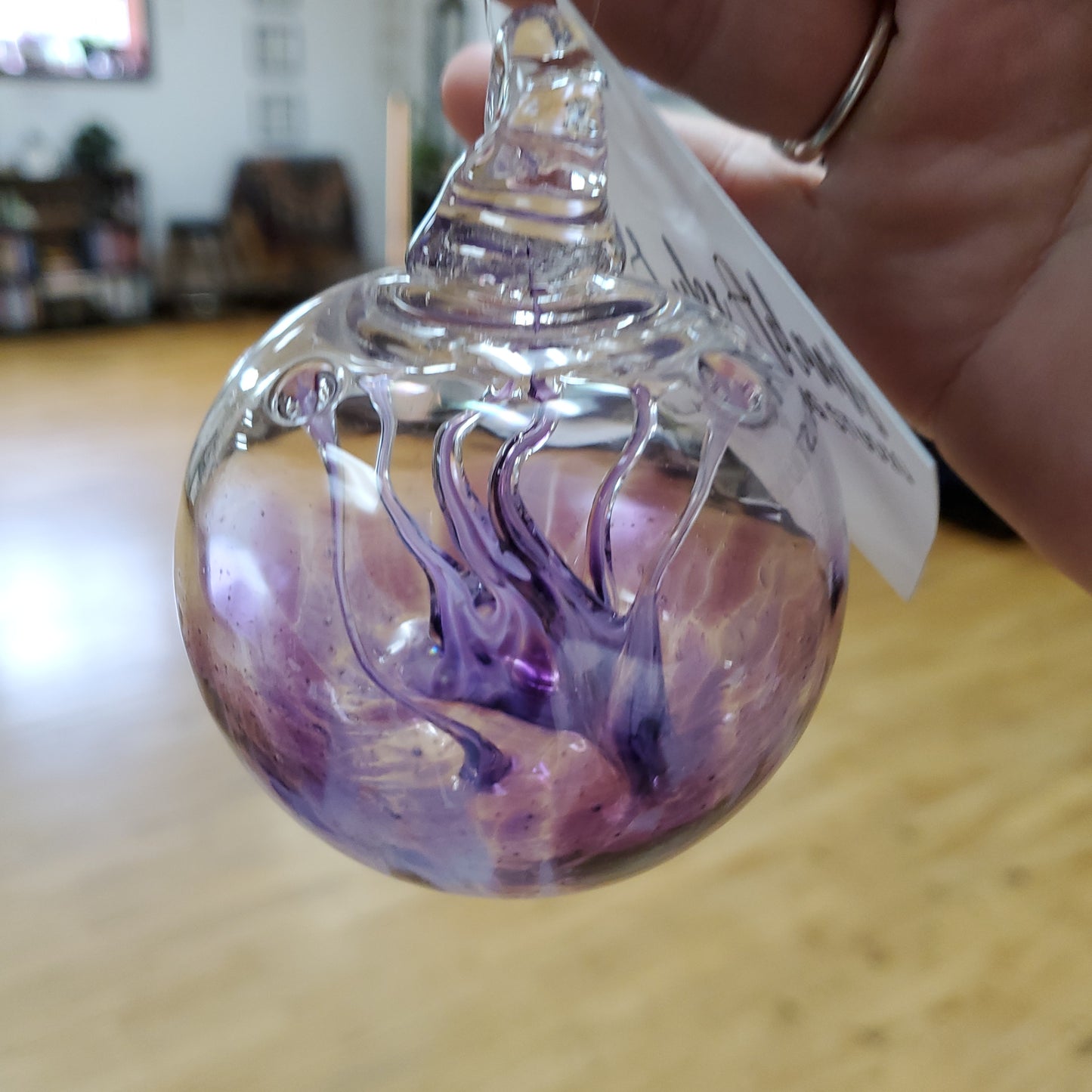 Blown Glass Wish Ball by Luke Adams 3" - Suncatcher / Witchball