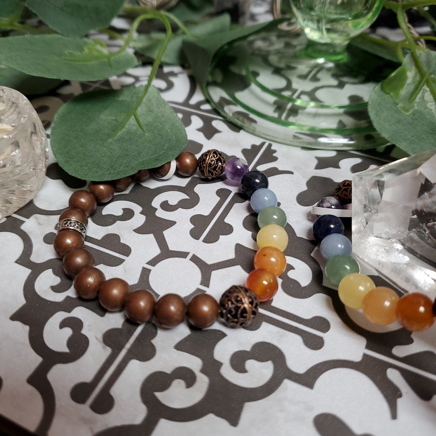 Copper Beads & Chakra Gemstone Bracelets
