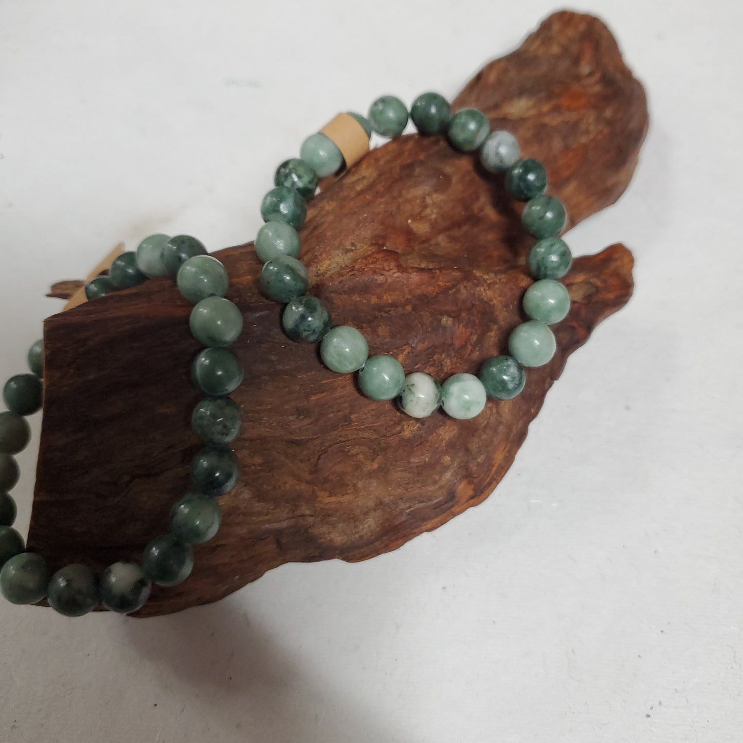 8mm Green Jade - Bead Bracelet