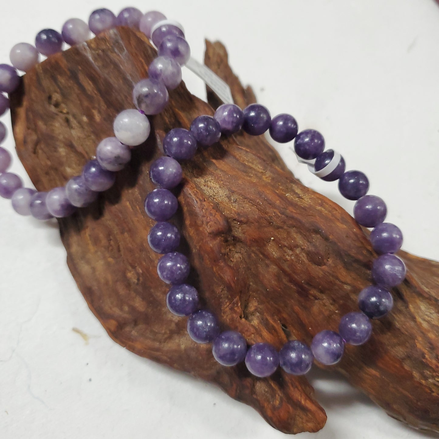 Lepidolite - Bead Bracelet -8mm