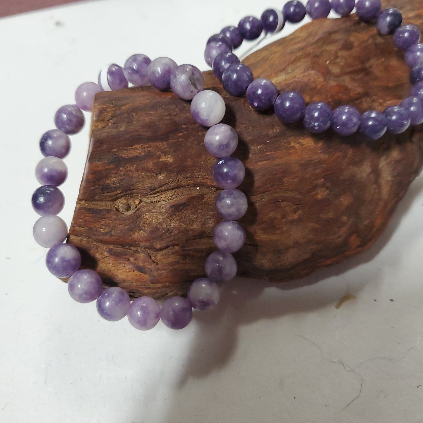 Lepidolite - Bead Bracelet -8mm