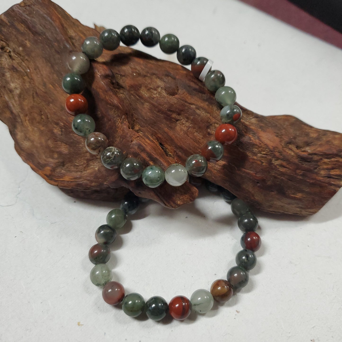 African Bloodstone (Seftonite - Bead Bracelet 8mm