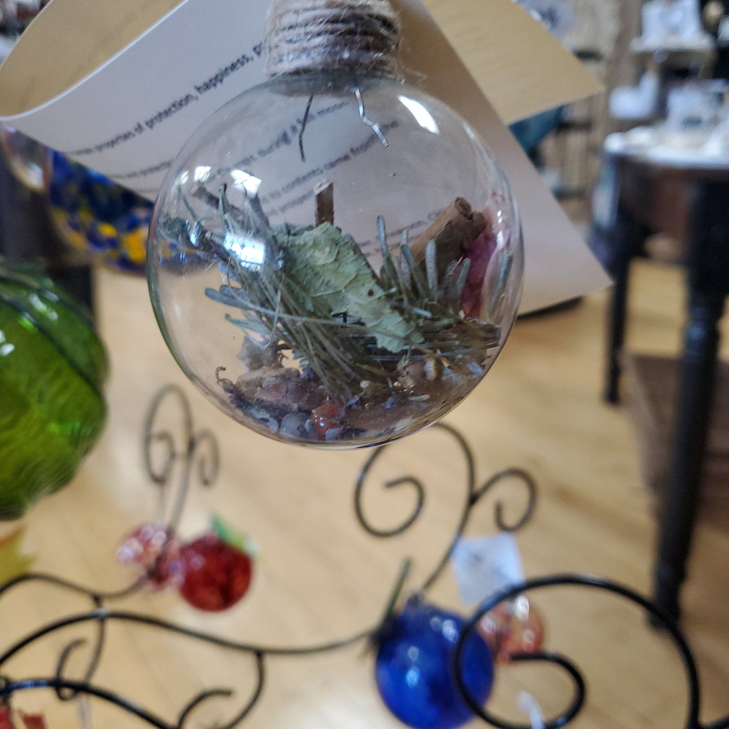 Prosperity Ball - Glass & Charmed