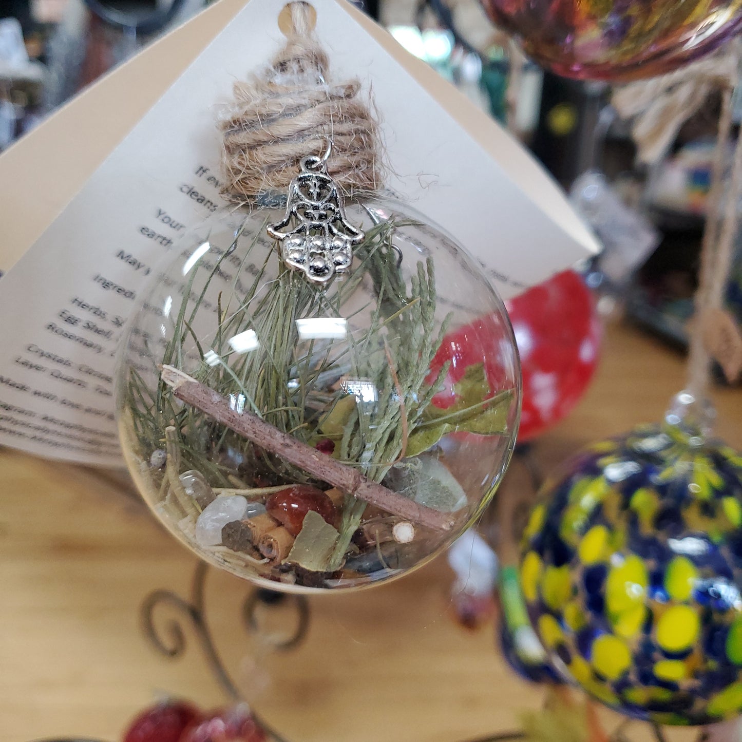 Prosperity Ball - Glass & Charmed