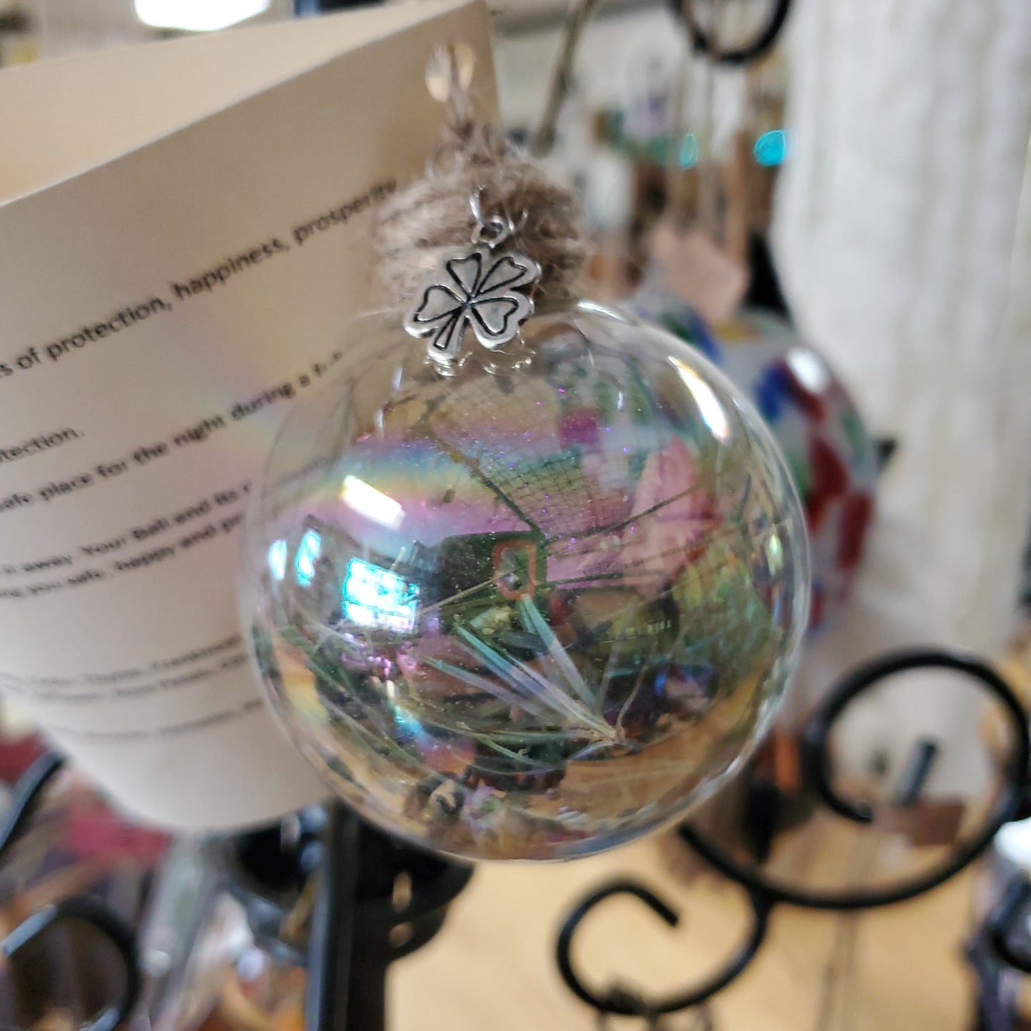 Prosperity Ball - Glass & Charmed