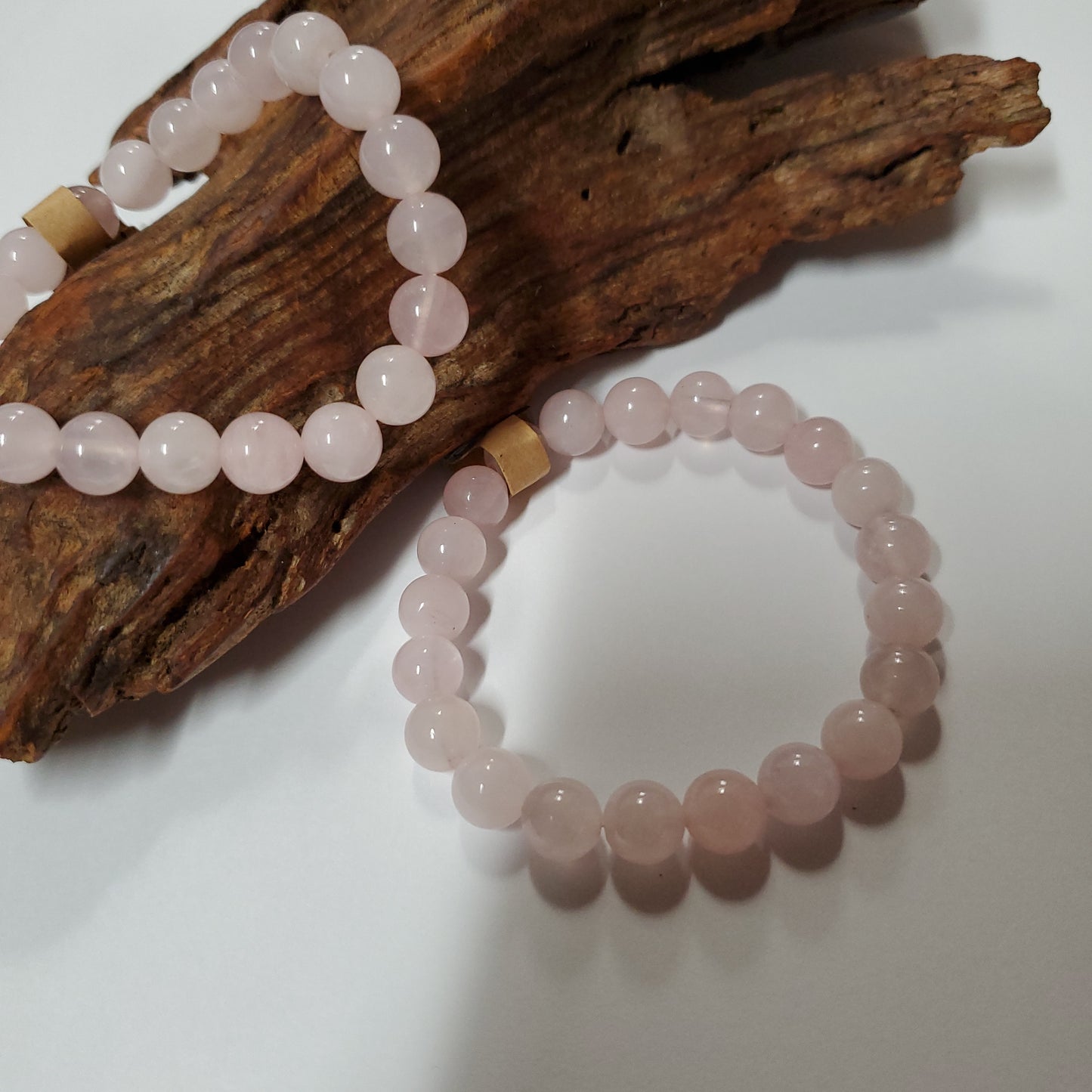 Rose Quartz - Bead Bracelet 8mm