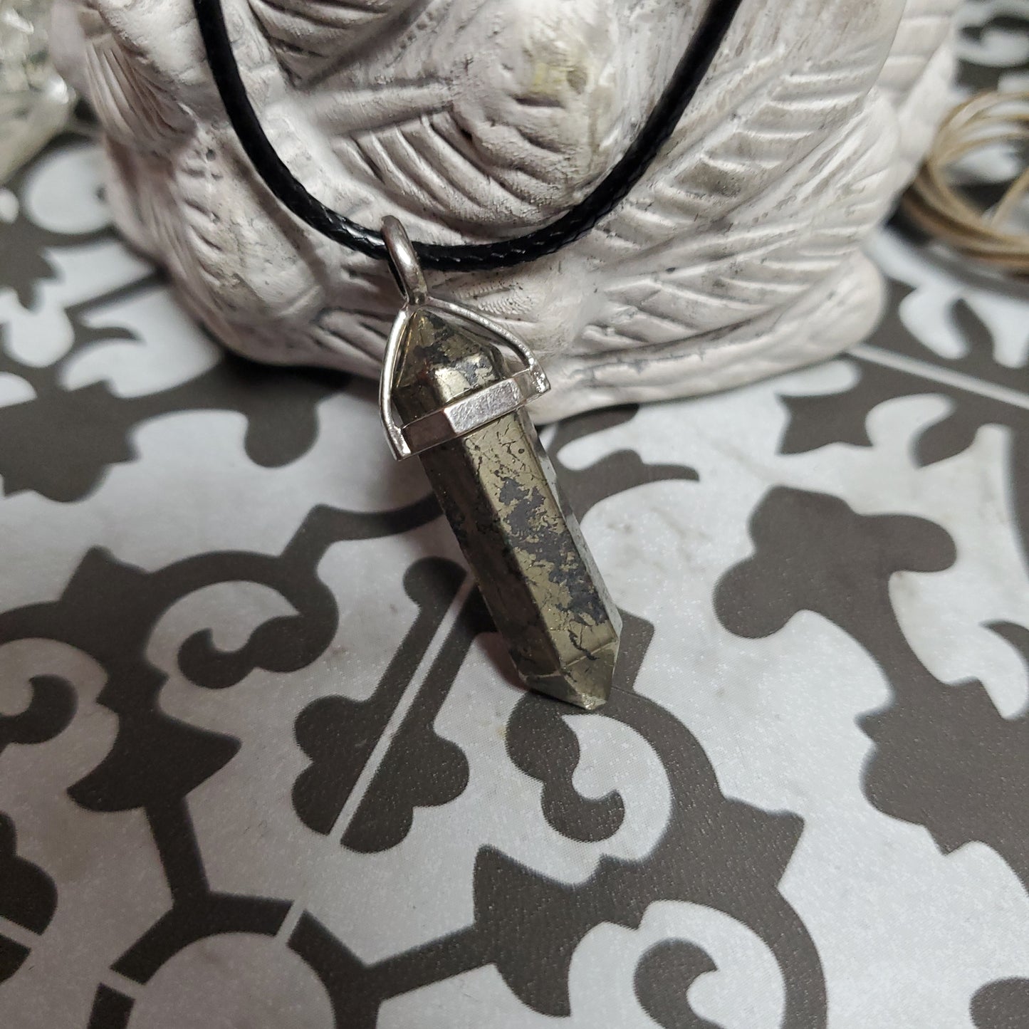 Bi - Point Gemstone Pendants - Healer’s Pyrite