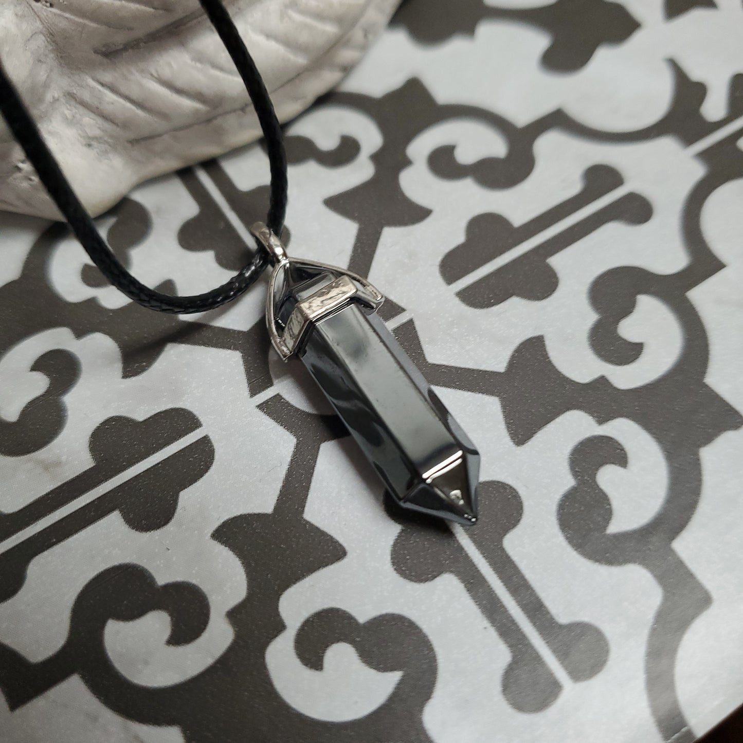Bi - Point Gemstone Pendants - Hematite
