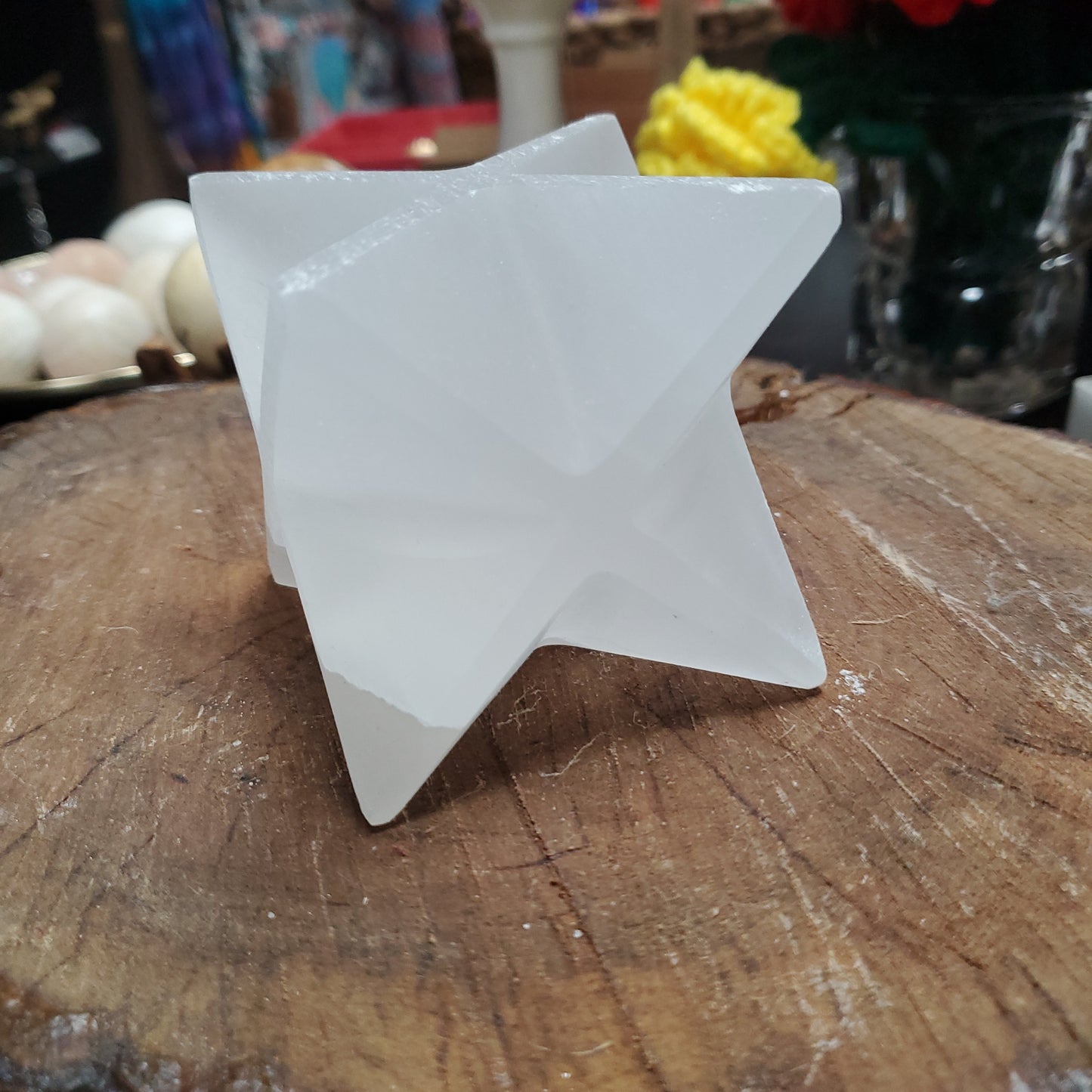 Selenite Merkaba 4"
