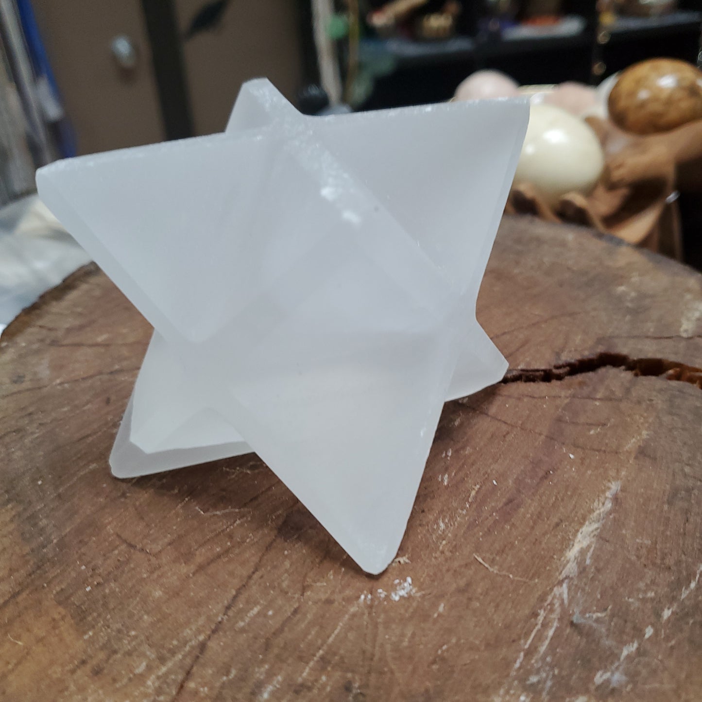 Selenite Merkaba 4"