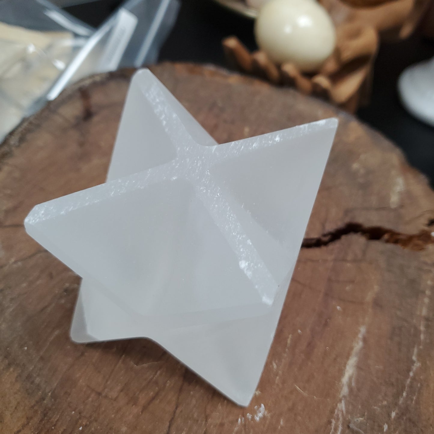 Selenite Merkaba 4"