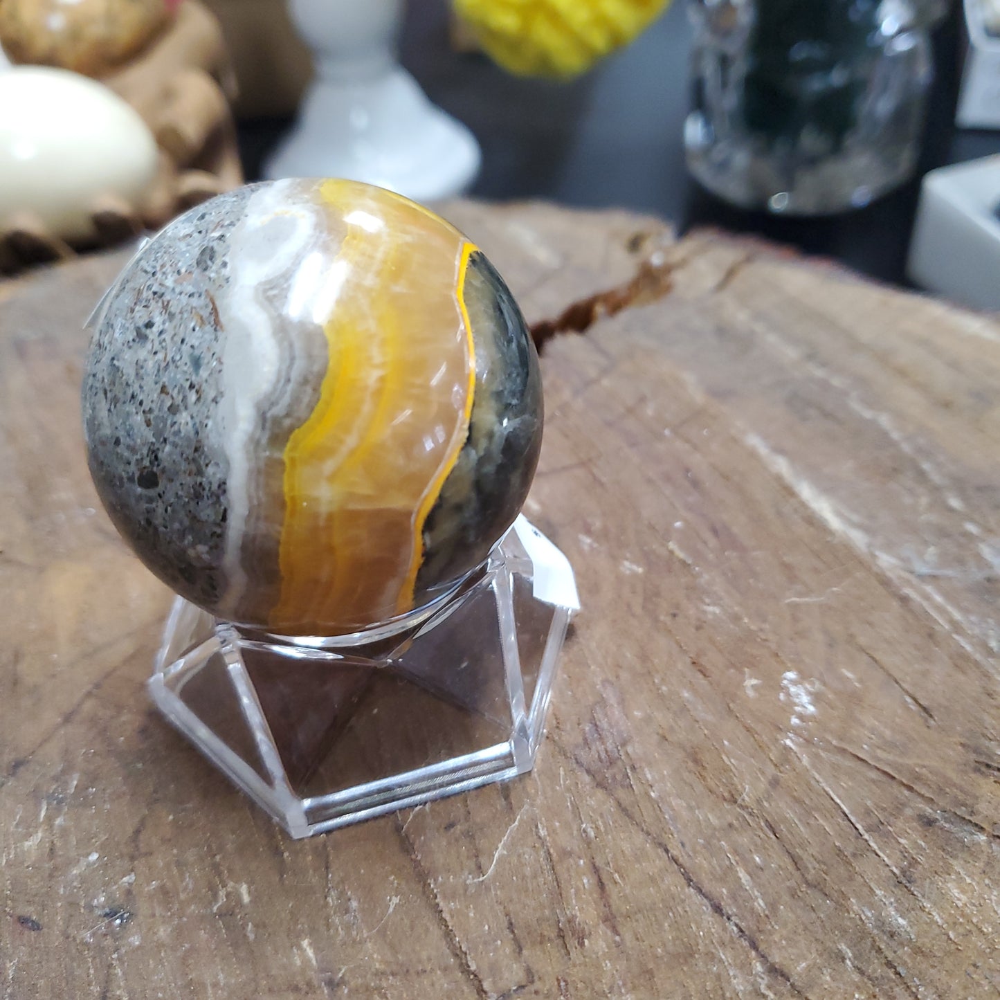 Bumble Bee Jasper - Sphere