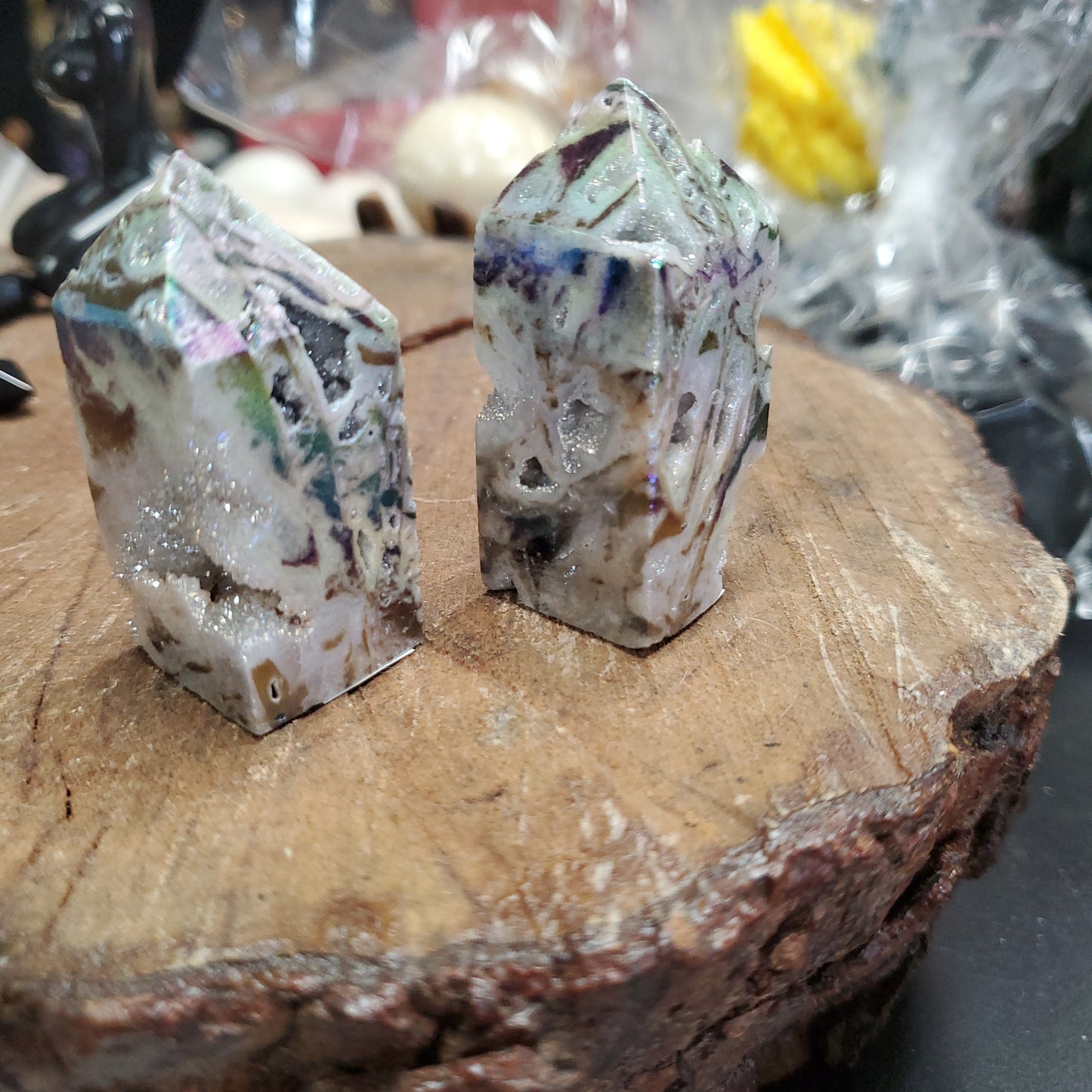 Aura Sphalerite Druzy - Towers