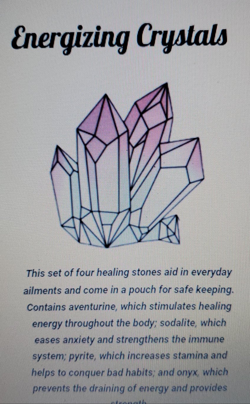 Energizing Crystals and Pouch Set