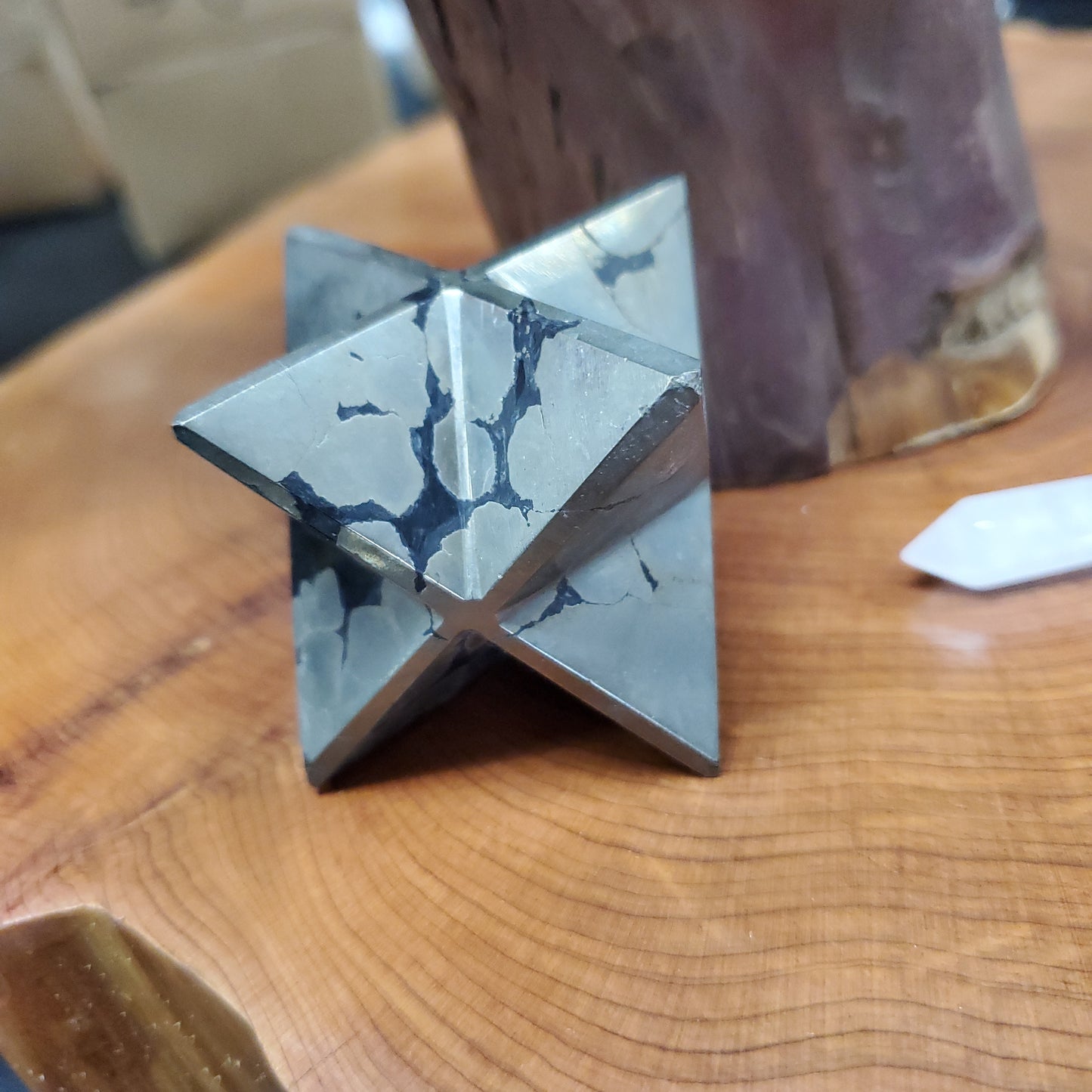 Pyrite & Hematite Merkaba