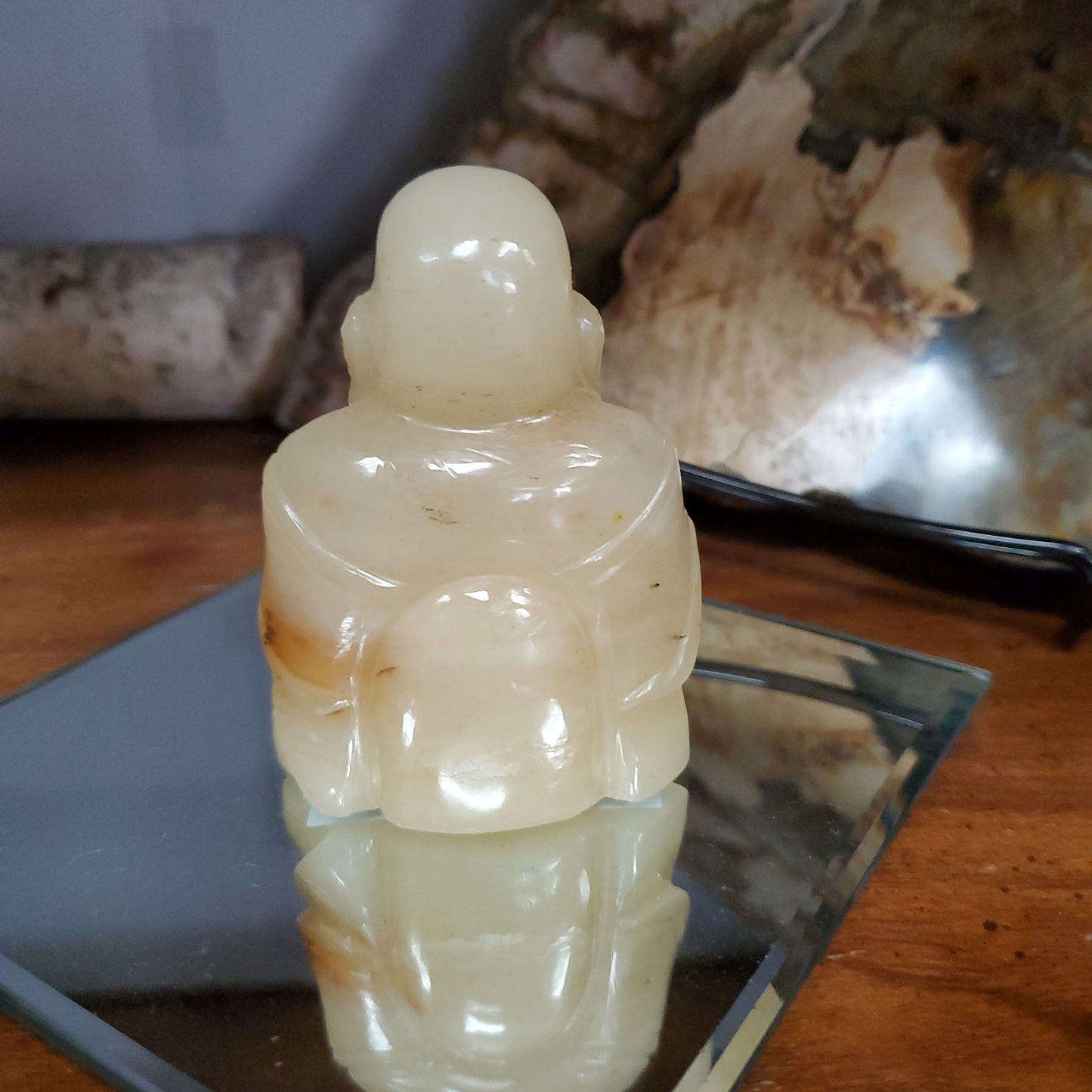 Hand Carved Buddha - Golden Healer - Collector Piece