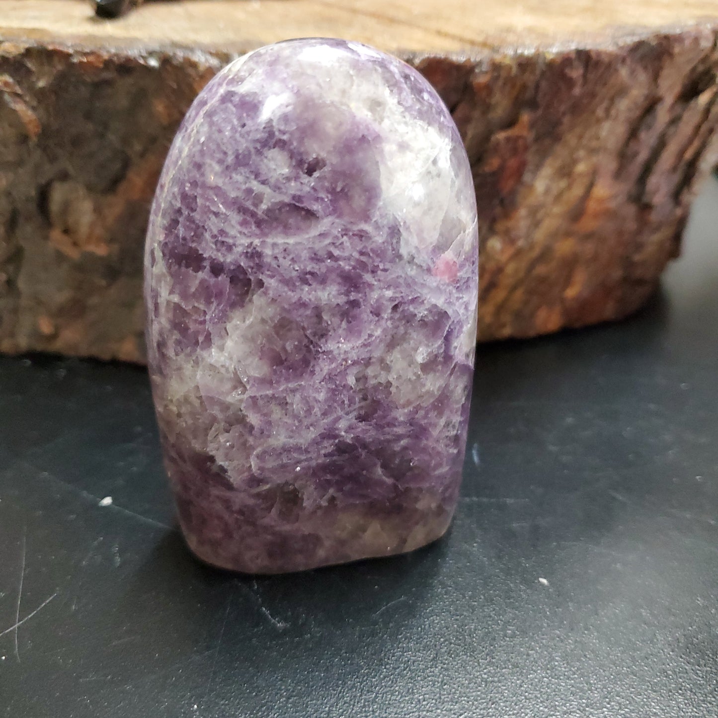 Lepidolite Free Form, Polished