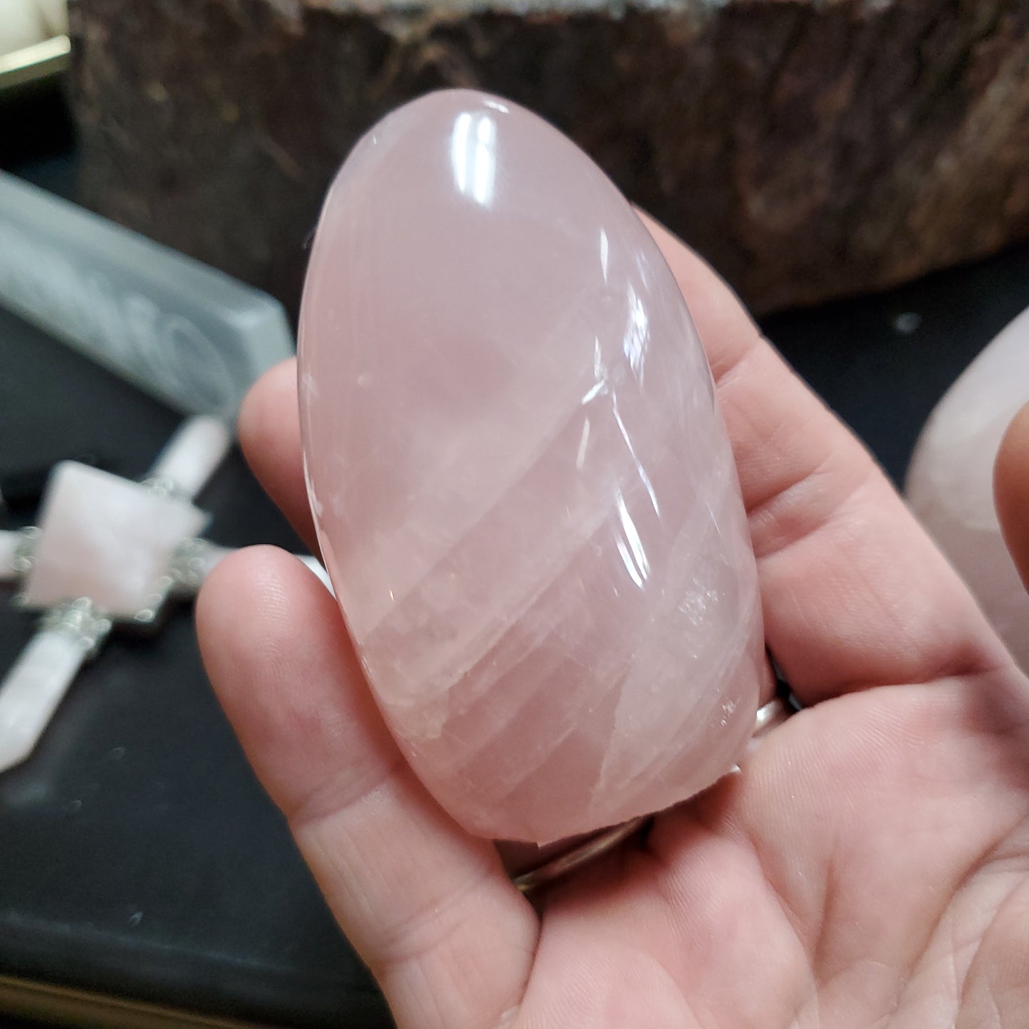 Rose Quartz Free Form, Polished