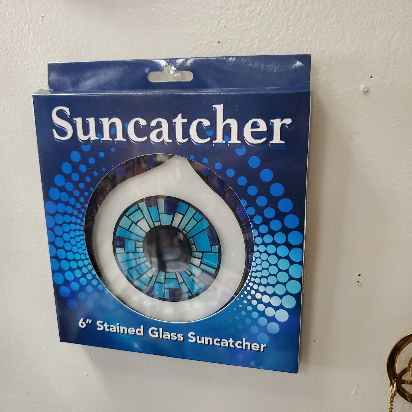 Mosaic Evil Eye Glass Suncatcher 6"