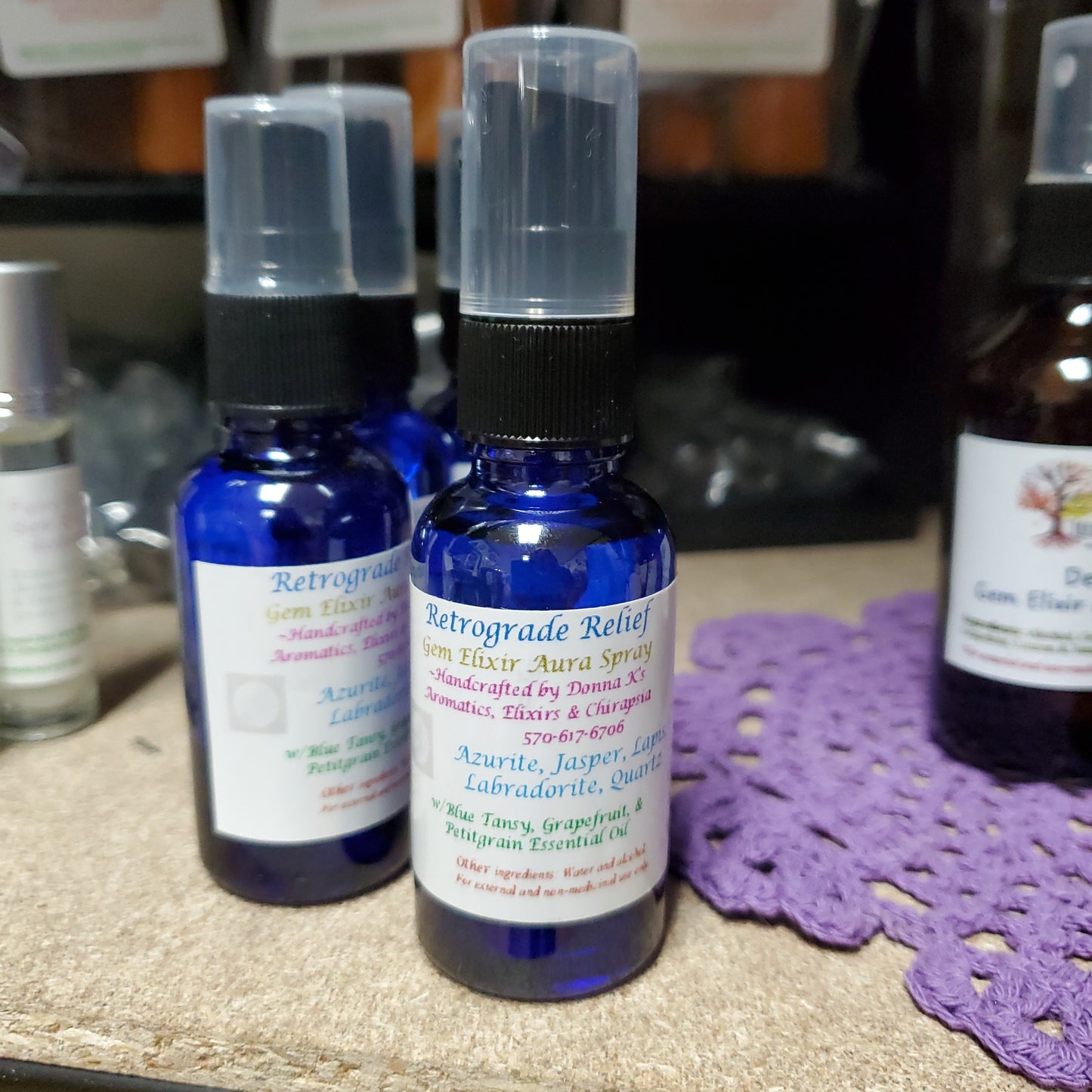 Retrograde Relief Gem Elixir / Crystal Elixir / Aura Spray