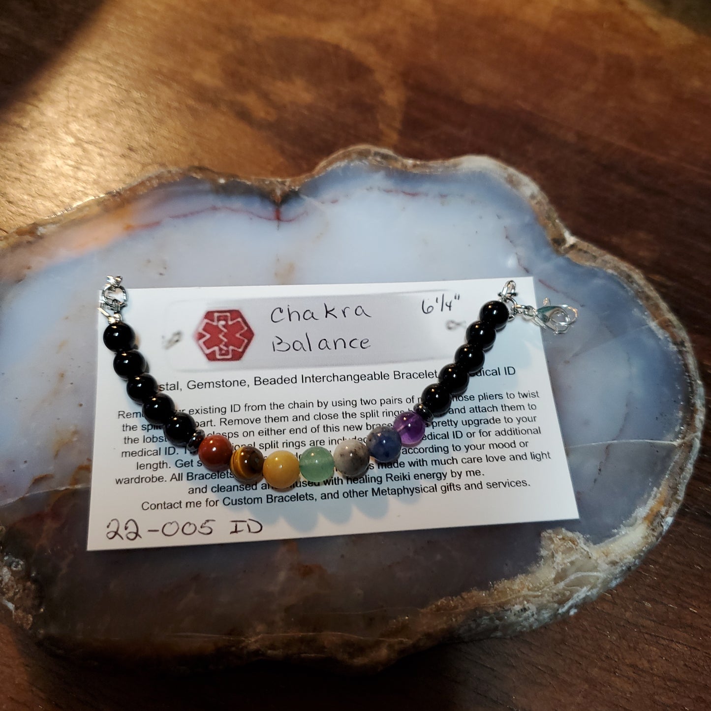 Crystal Medical Alert Bracelet