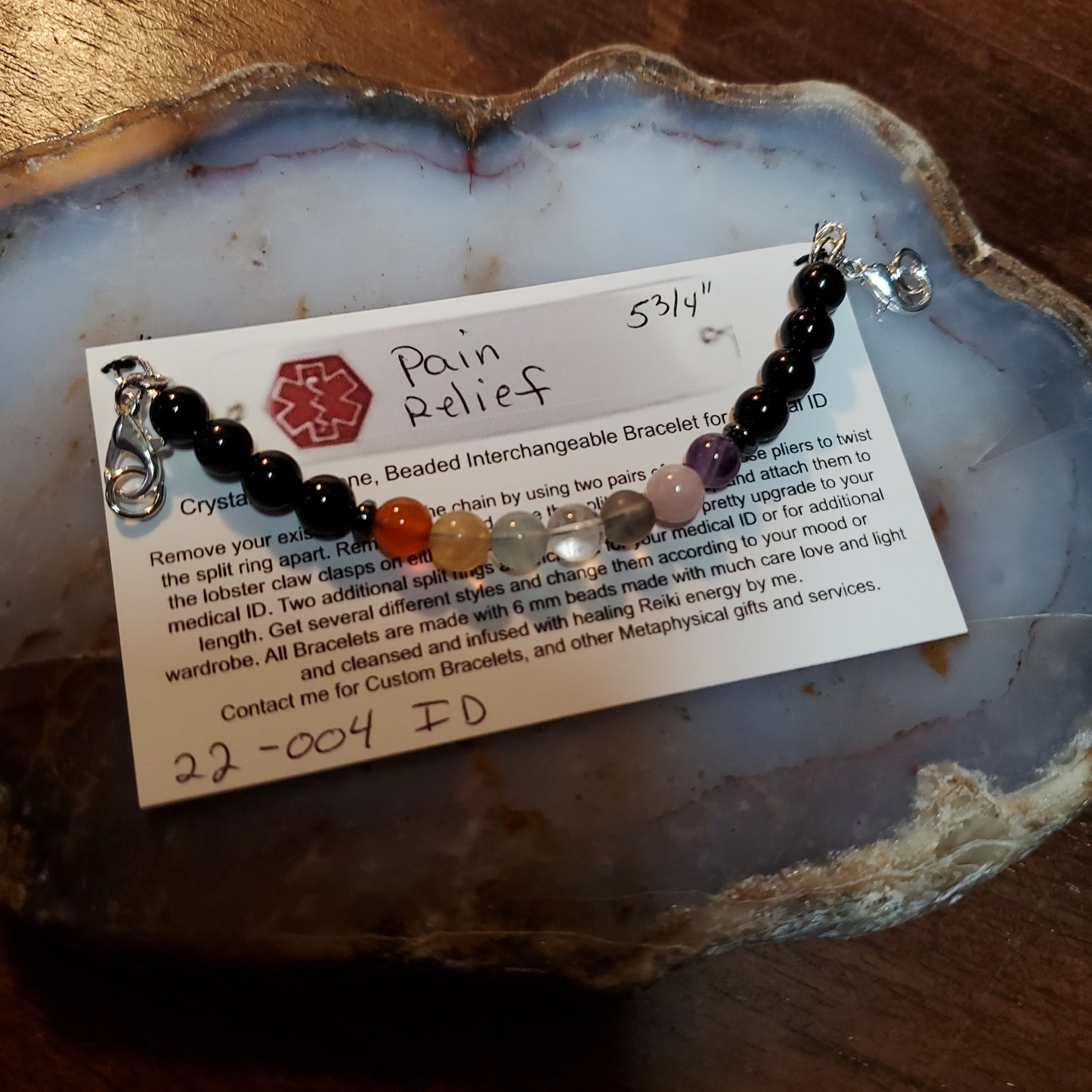 Crystal Medical Alert Bracelet