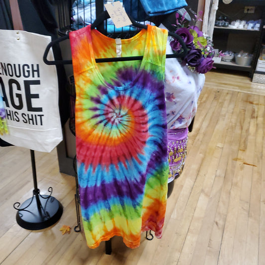 Tye Dye Cotton Long Comfy Shirt / Night Shirt