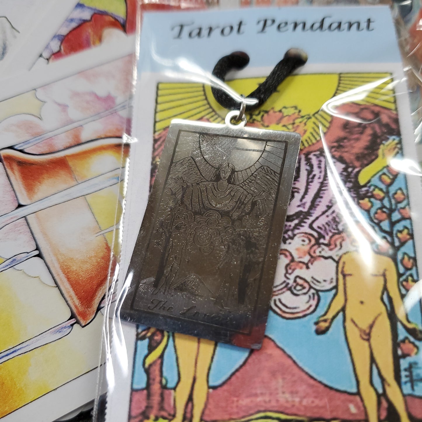 Stainless Steel Tarot Card Pendant