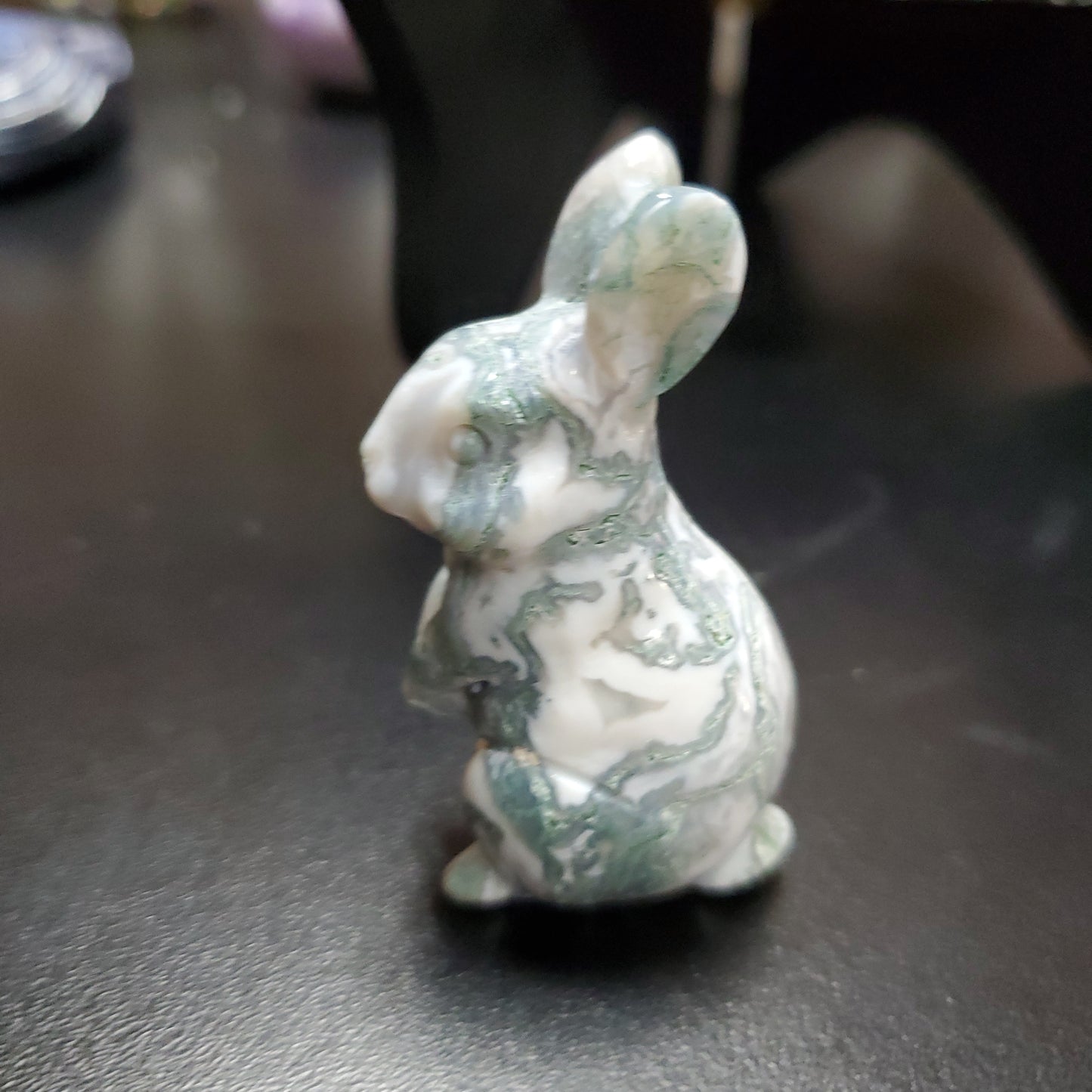 Carved Gemstone Bunny Rabbits - Various