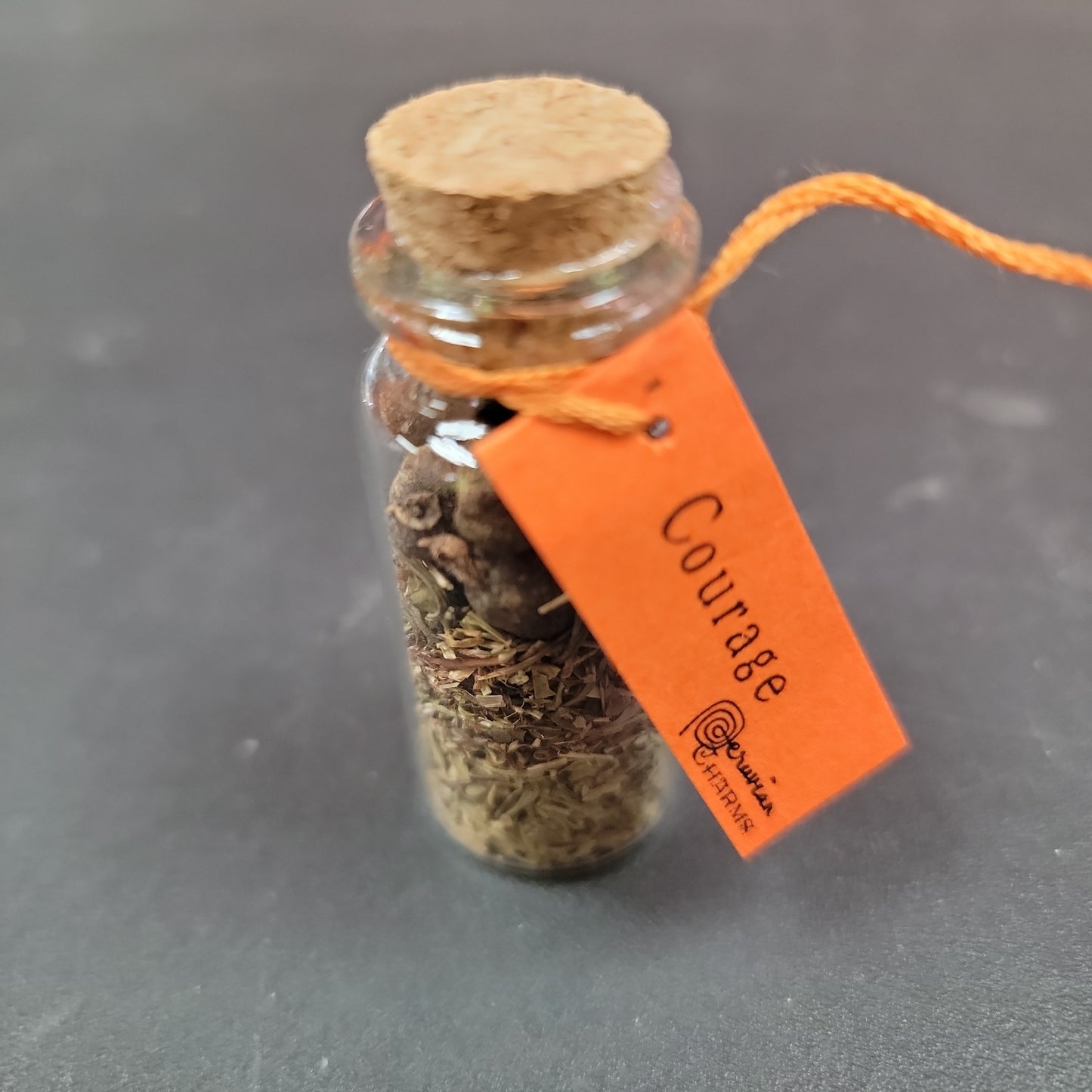 Courage pocket spell bottle
